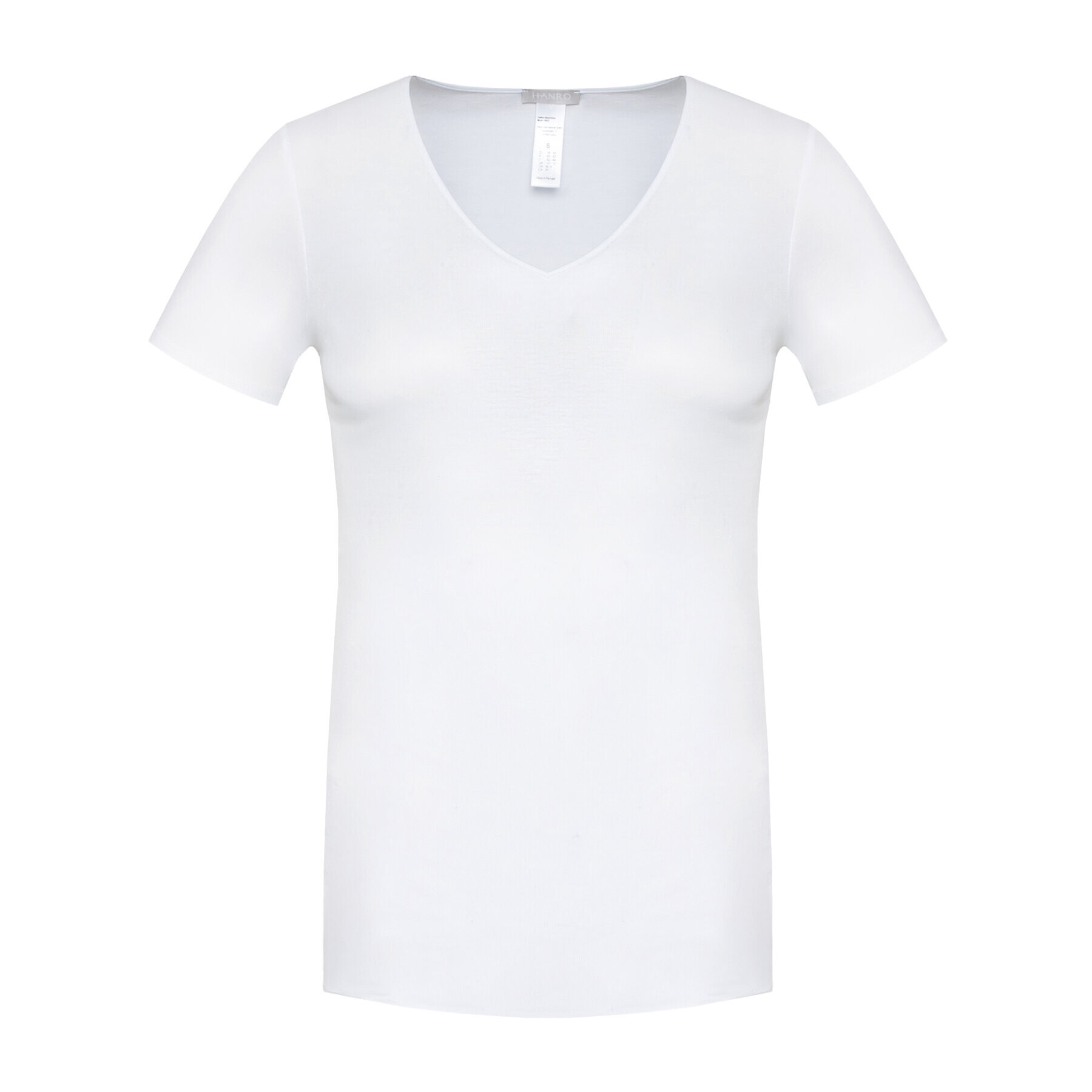 Hanro T-Shirt Cotton Seamless 1603 Bílá Slim Fit - Pepit.cz