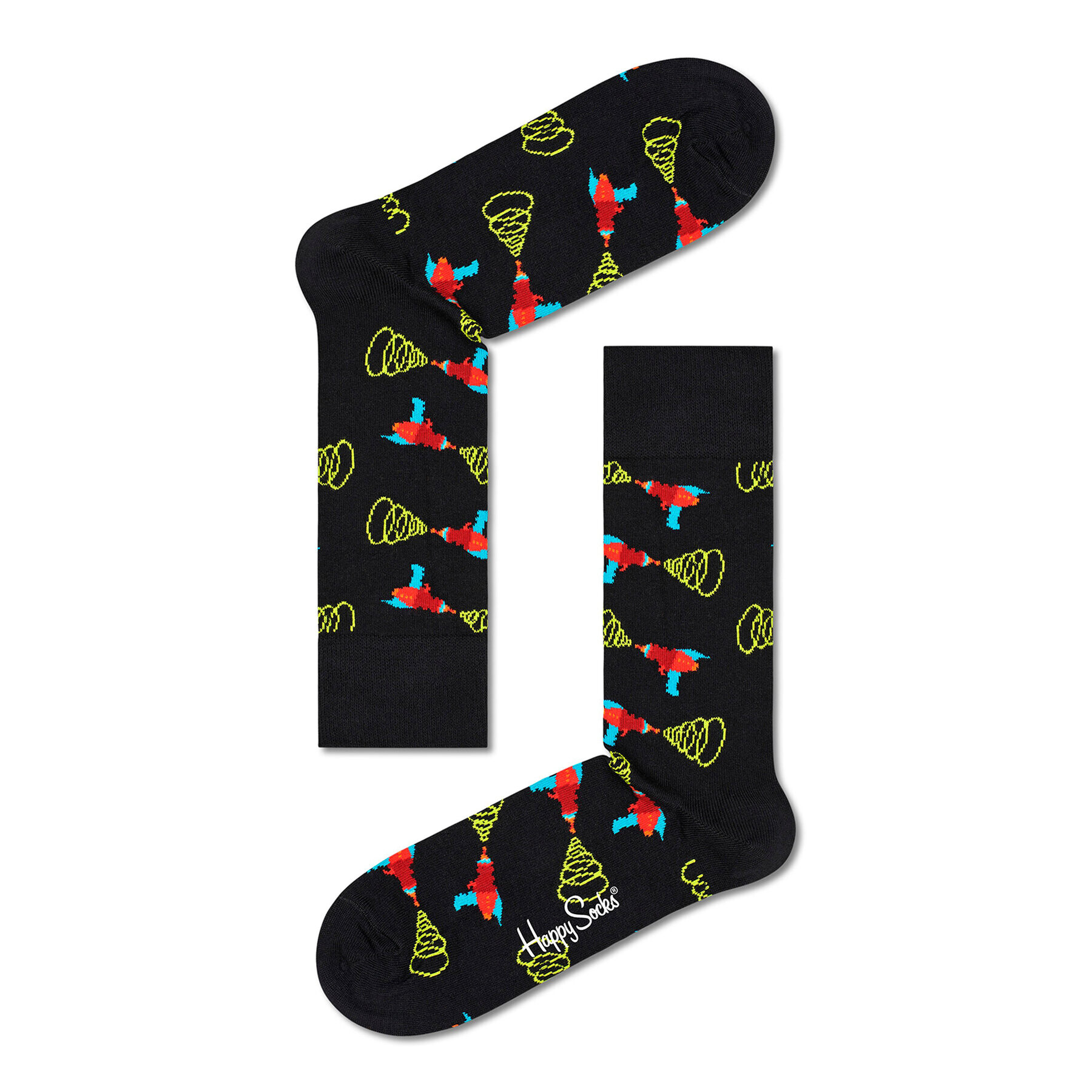 Happy Socks Klasické ponožky Unisex LAZ01-9300 Černá - Pepit.cz