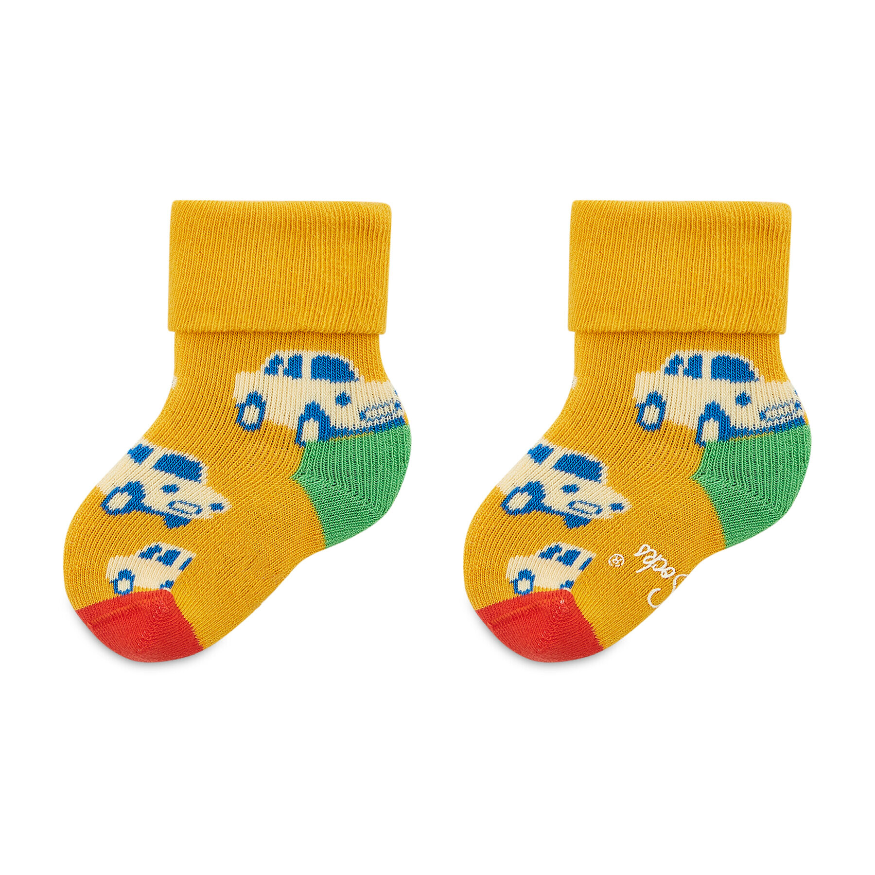 Happy Socks Sada 2 párů dětských vysokých ponožek KCAR45-9300 Barevná - Pepit.cz