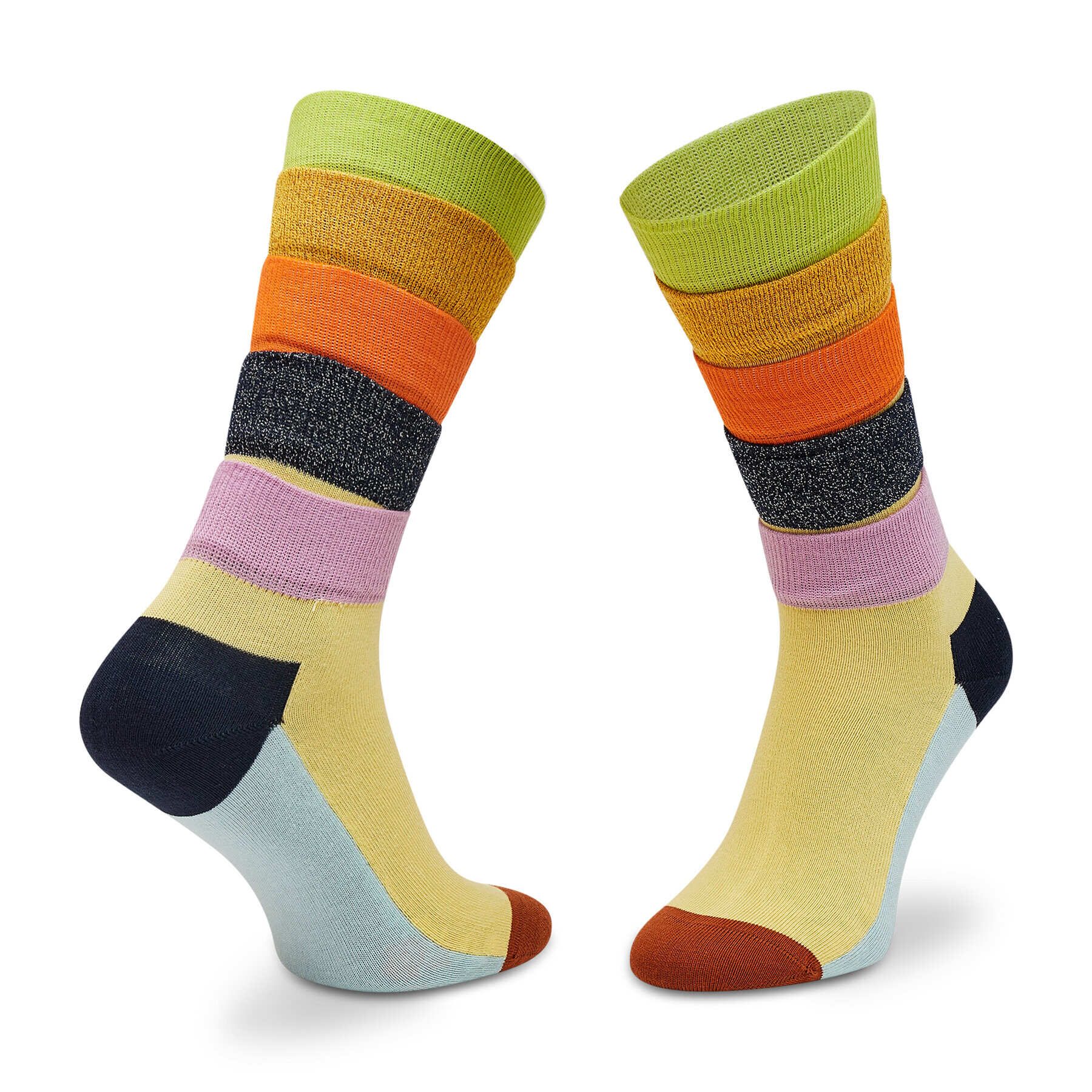 Happy Socks Sada 3 párů vysokých ponožek unisex XTHR08-0200 Růžová - Pepit.cz