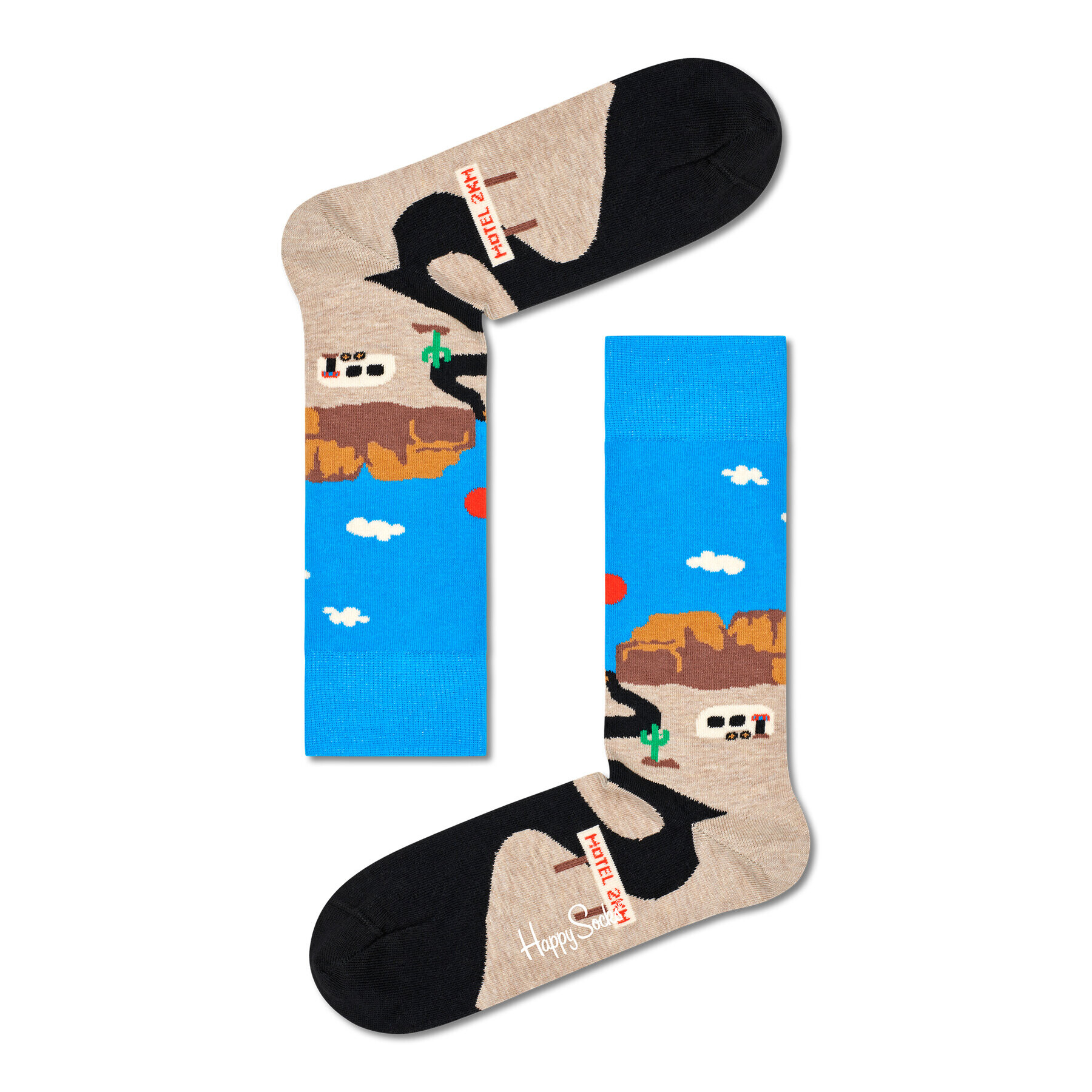 Happy Socks Sada 3 párů vysokých ponožek unisex XWET08-0200 Barevná - Pepit.cz