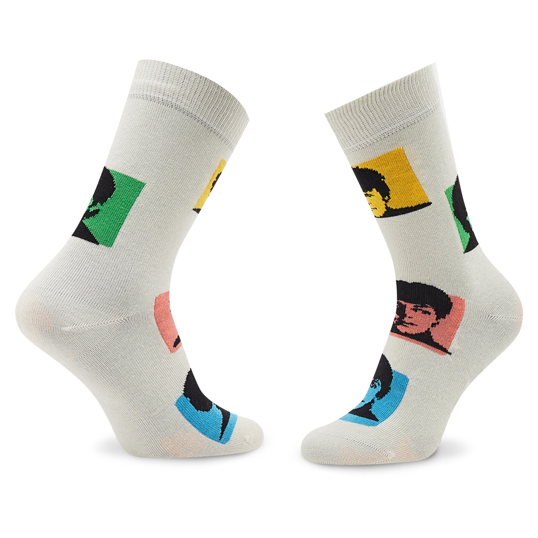 Happy Socks Sada 4 párů vysokých ponožek unisex The Beathles XBEA09-0200 Barevná - Pepit.cz