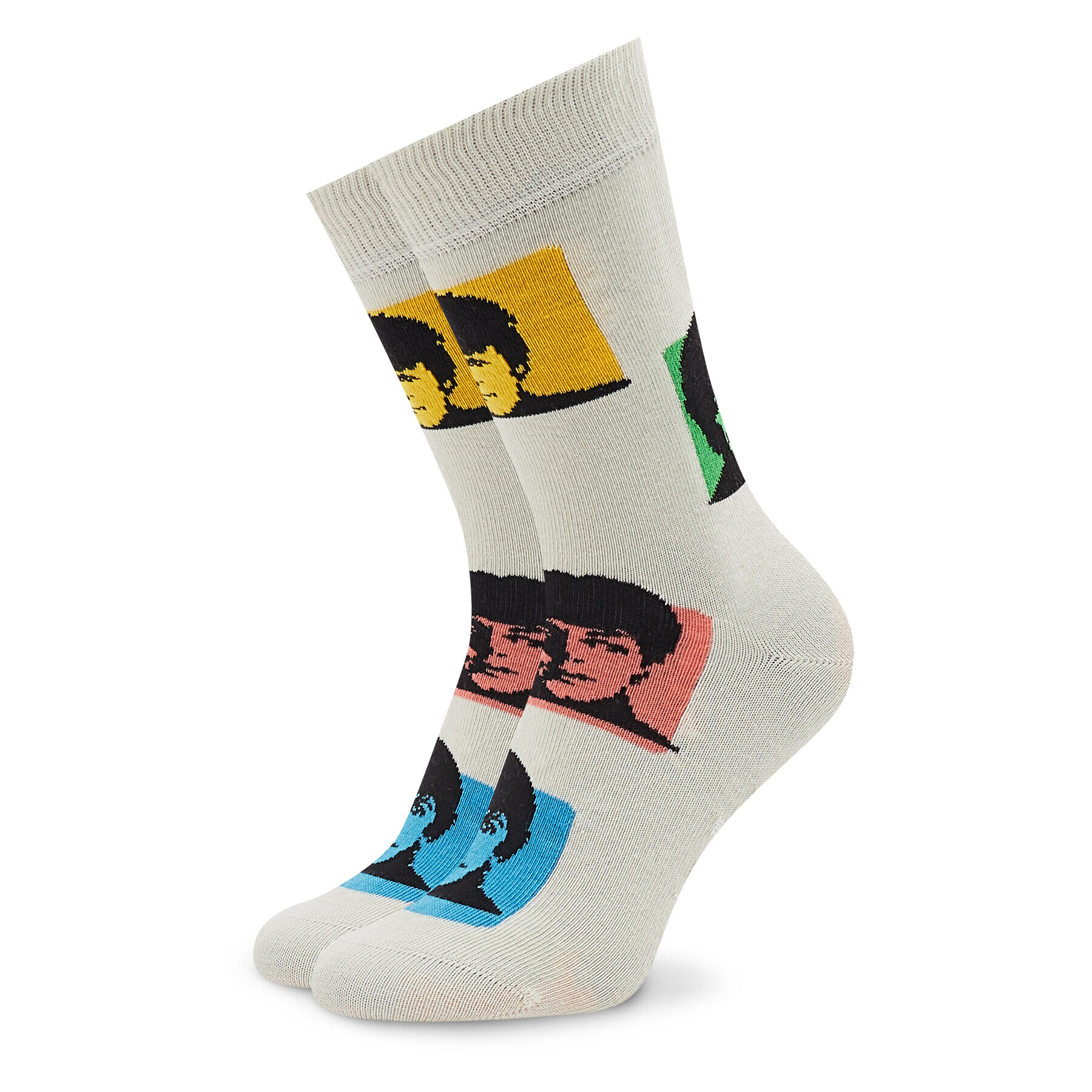 Happy Socks Sada 4 párů vysokých ponožek unisex The Beathles XBEA09-0200 Barevná - Pepit.cz