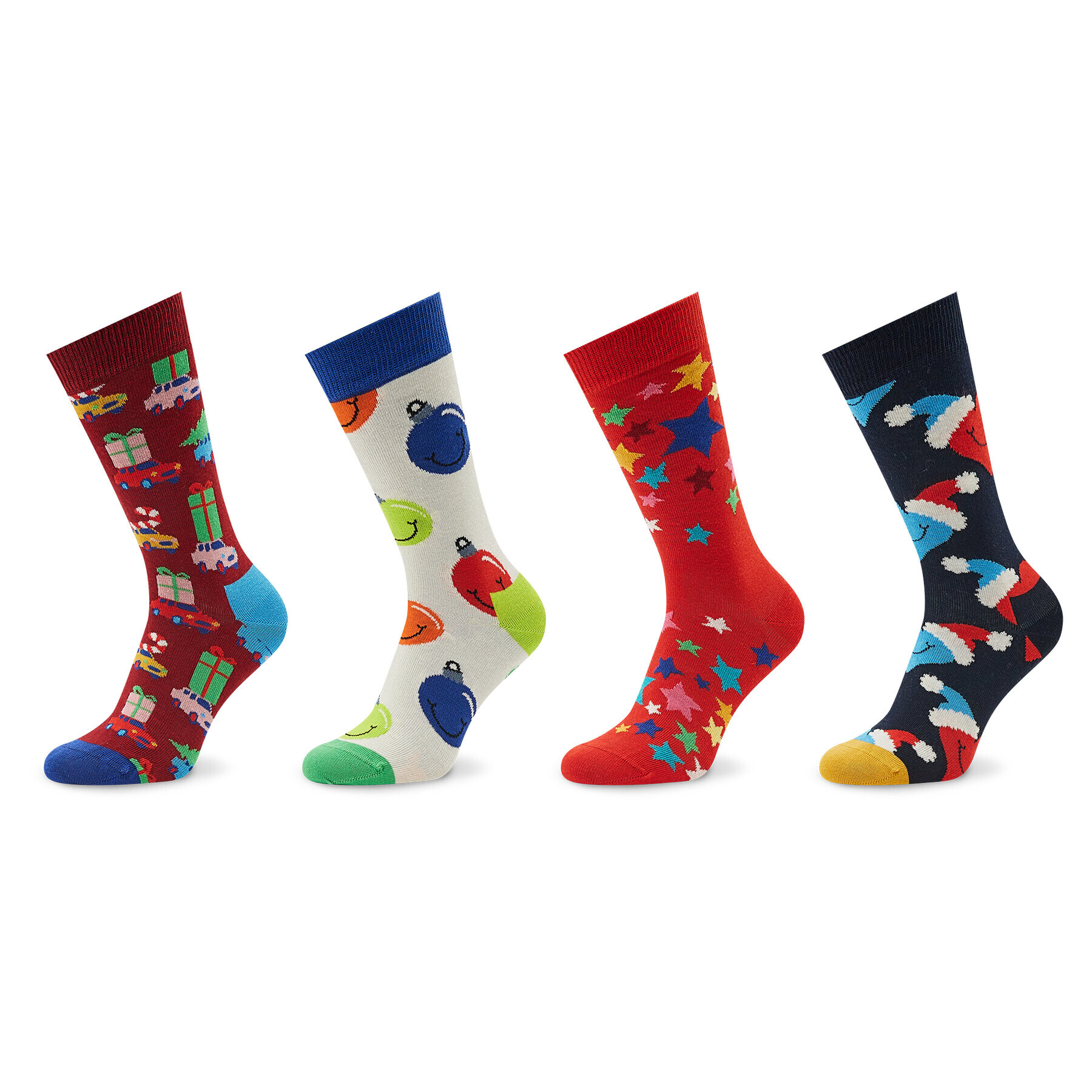 Happy Socks Sada 4 párů vysokých ponožek unisex XHBG09-4300 Barevná - Pepit.cz