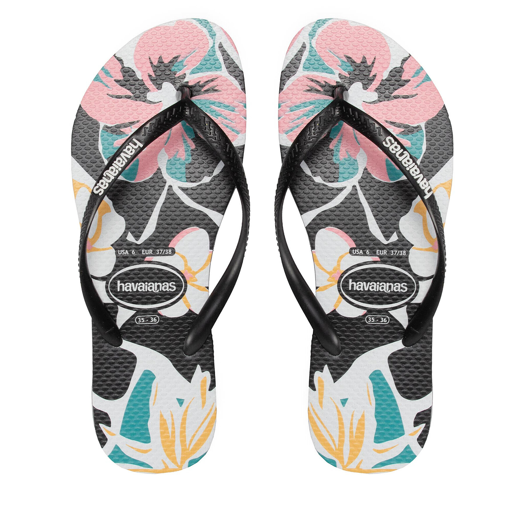 Havaianas Žabky Floral Basic 41454601069 Černá - Pepit.cz