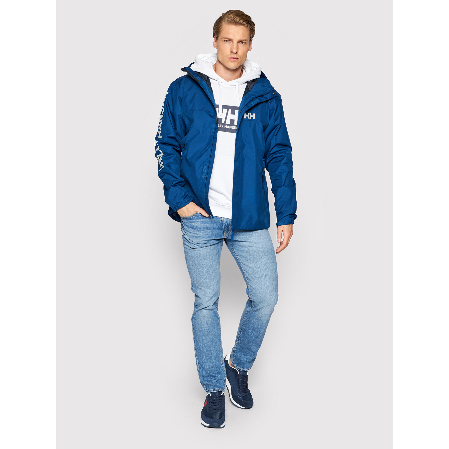 Helly Hansen Bunda pro přechodné období Ervik 64032 Modrá Regular Fit - Pepit.cz