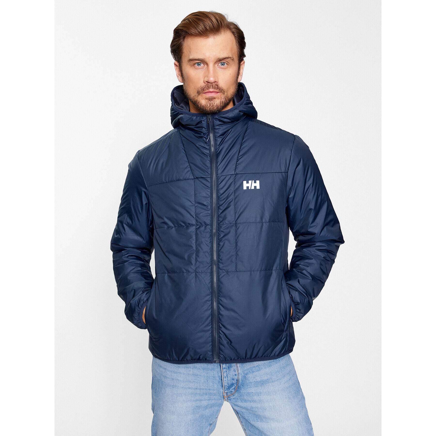 Helly Hansen Bunda pro přechodné období Flex Ins Jacket 54059 Tmavomodrá Regular Fit - Pepit.cz