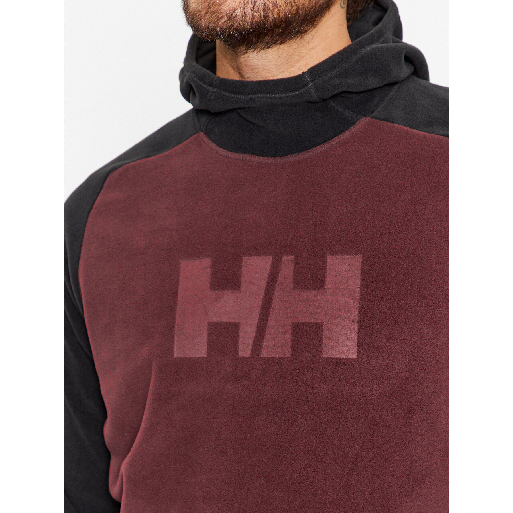 Helly Hansen Fleecová mikina Daybreaker 51893 Bordó Regular Fit - Pepit.cz