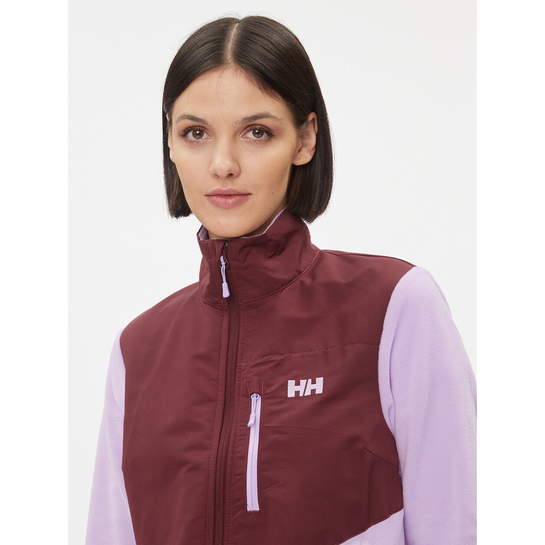 Helly Hansen Fleecová mikina Daybreaker Block 49465 Fialová Regular Fit - Pepit.cz