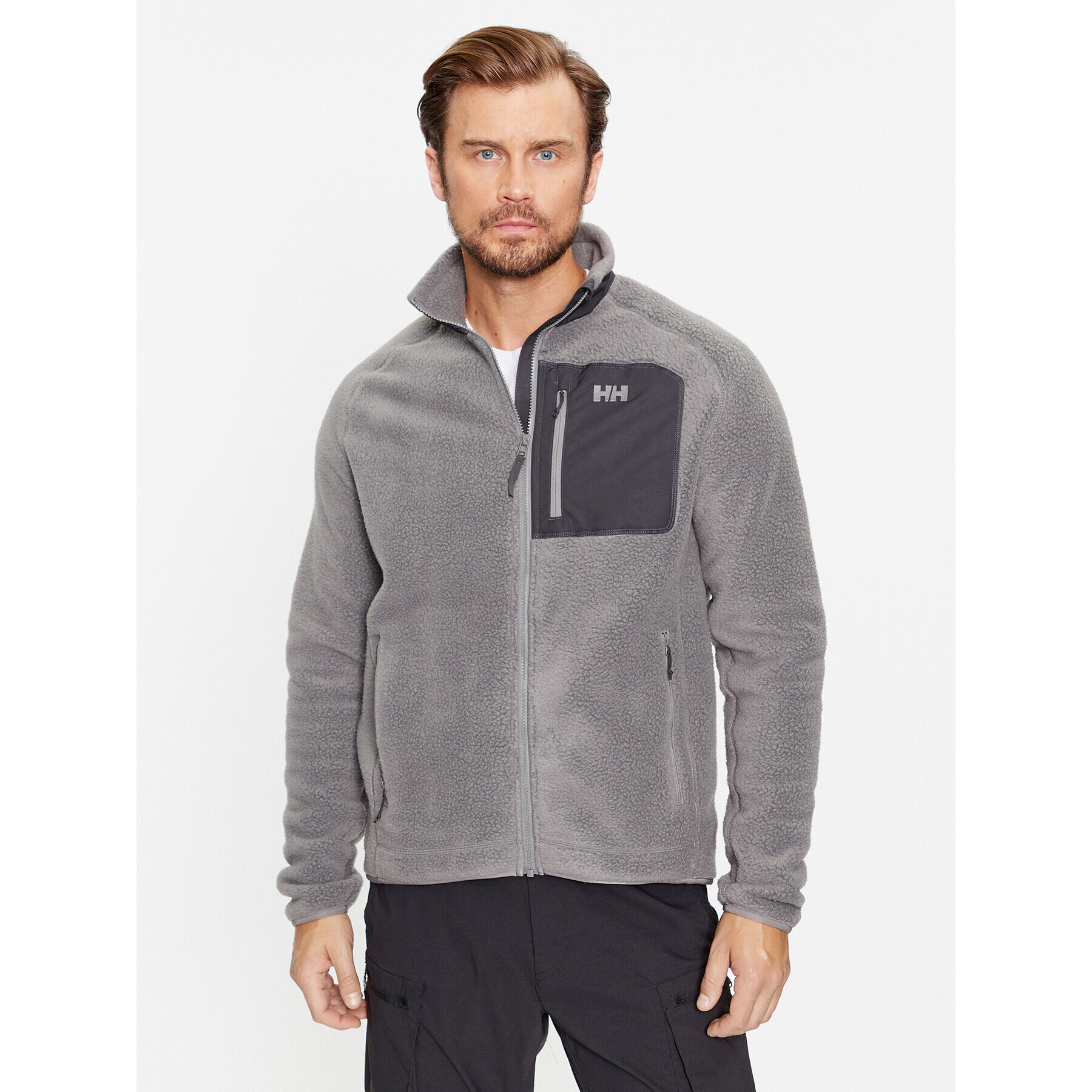 Helly Hansen Fleecová mikina Panorama 49460 Šedá Regular Fit - Pepit.cz