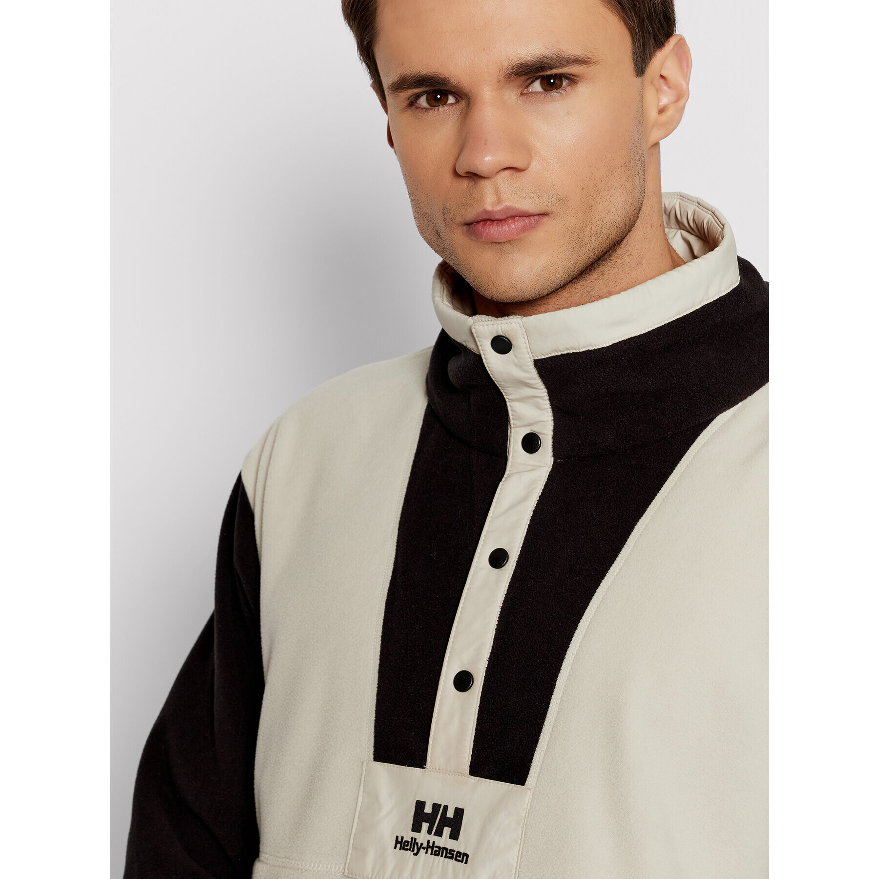 Helly Hansen Fleecová mikina Snap 53577 Béžová Regular Fit - Pepit.cz