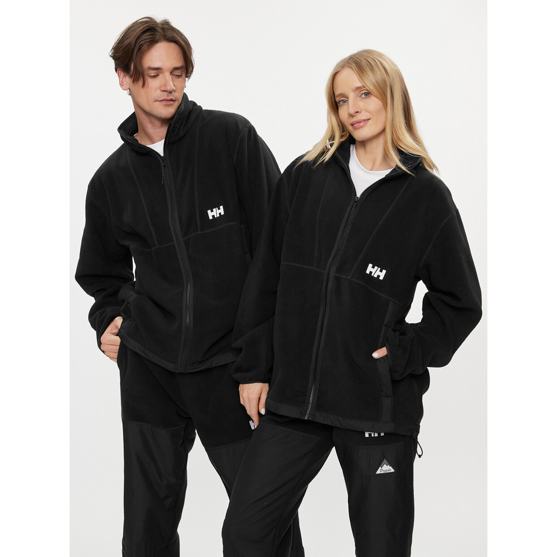 Helly Hansen Fleecová mikina Unisex Yu Fleece 54018 Černá Relaxed Fit - Pepit.cz