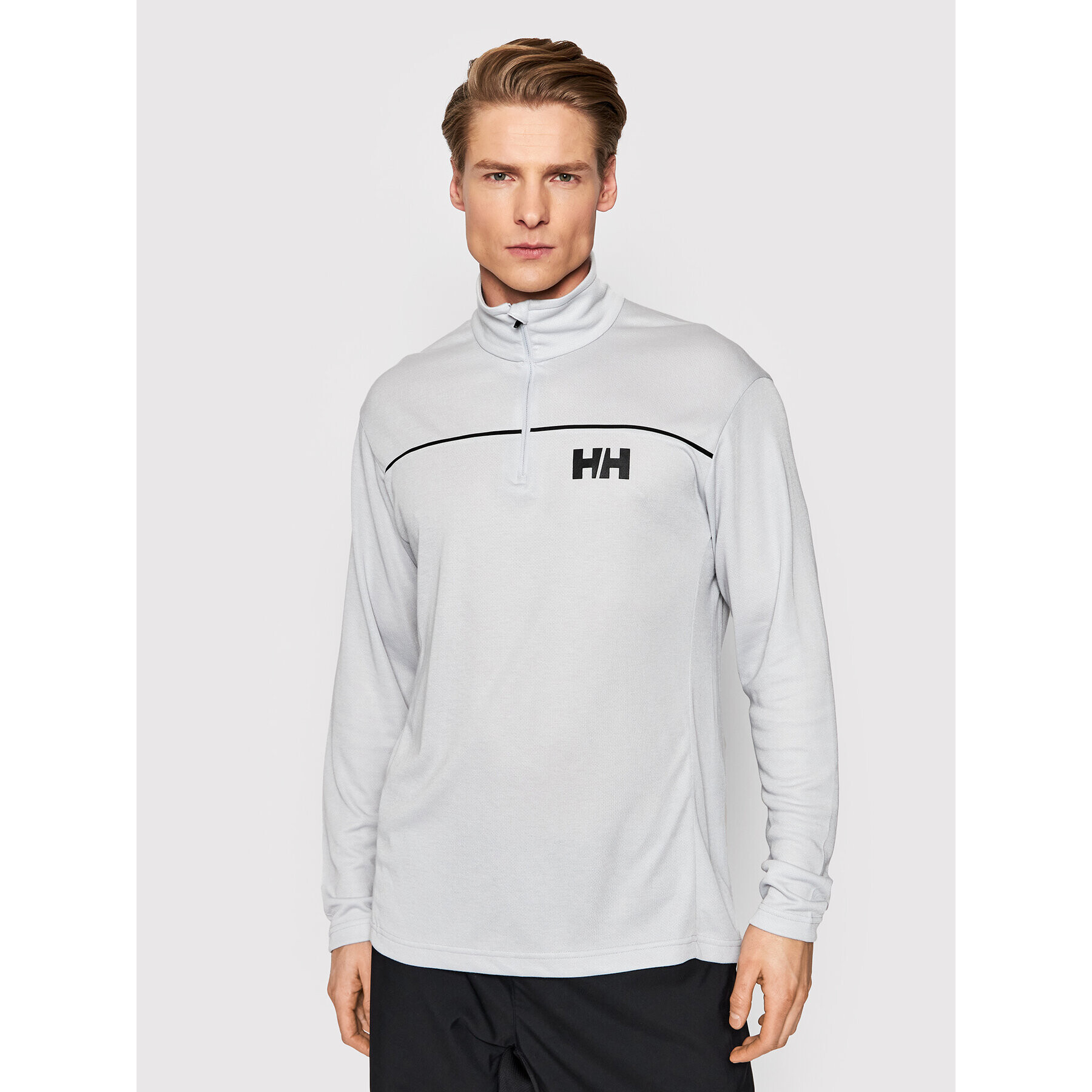 Helly Hansen Funkční tričko Demi-Fermeture 30208 Šedá Regular Fit - Pepit.cz