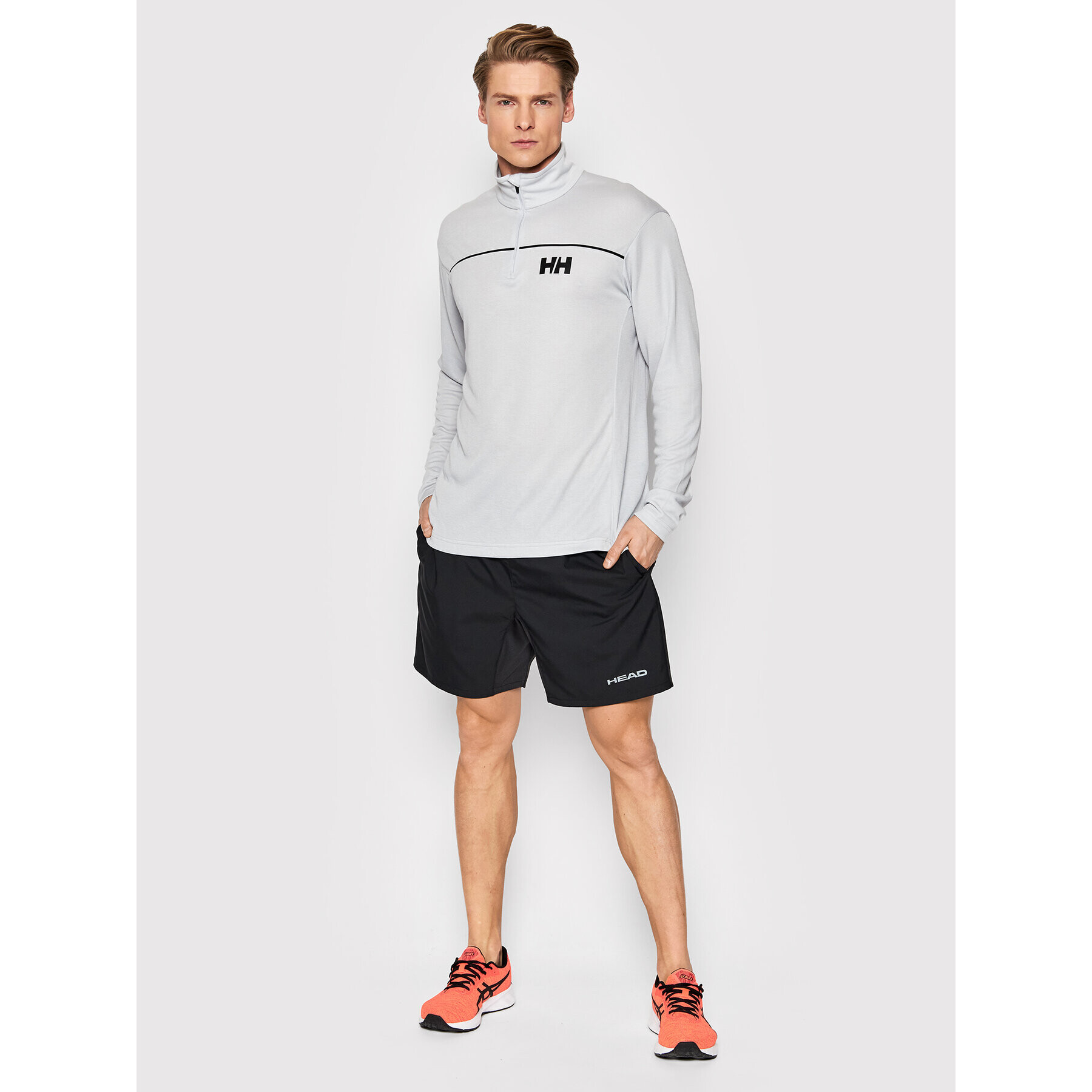 Helly Hansen Funkční tričko Demi-Fermeture 30208 Šedá Regular Fit - Pepit.cz