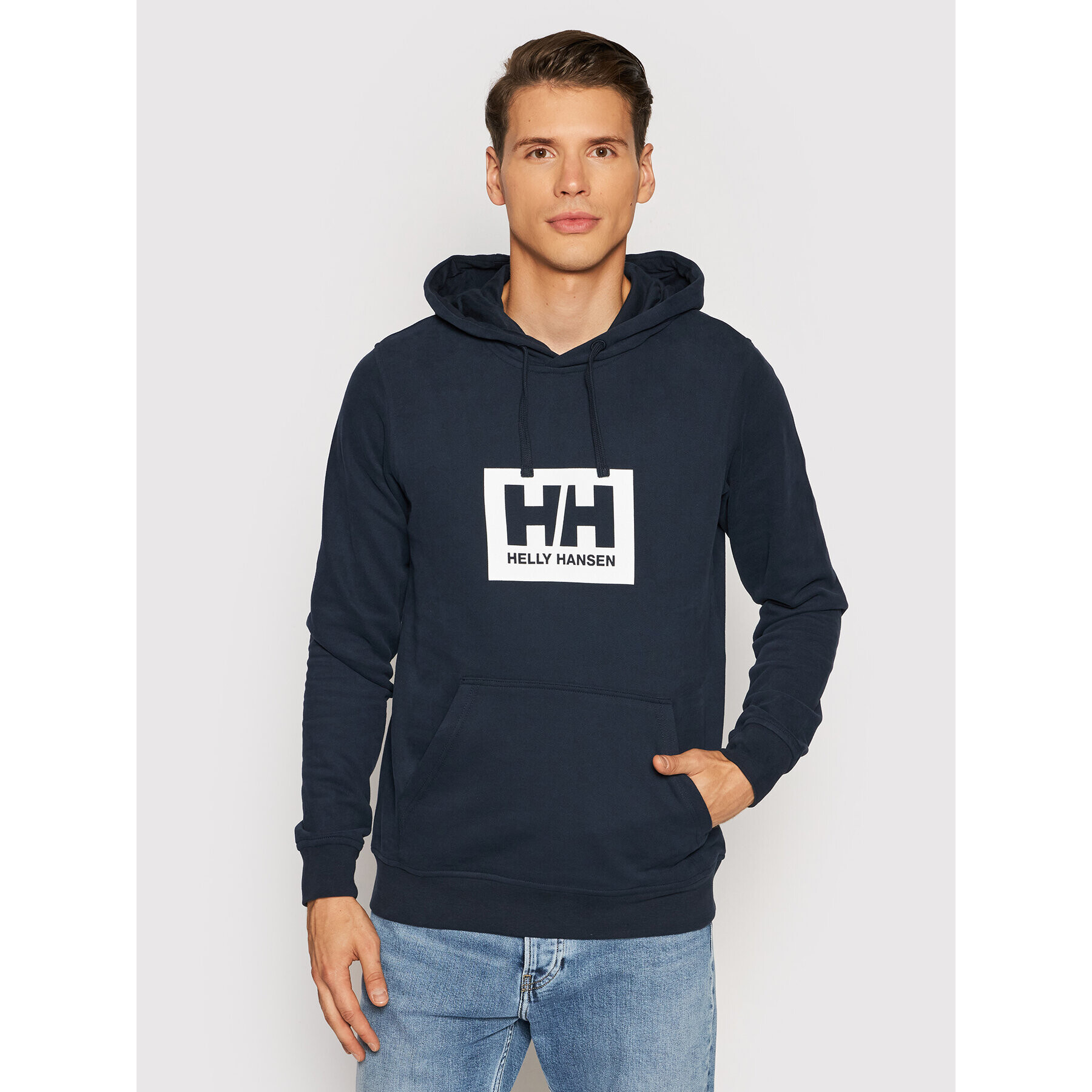 Helly Hansen Mikina Hh Box 53289 Tmavomodrá Regular Fit - Pepit.cz