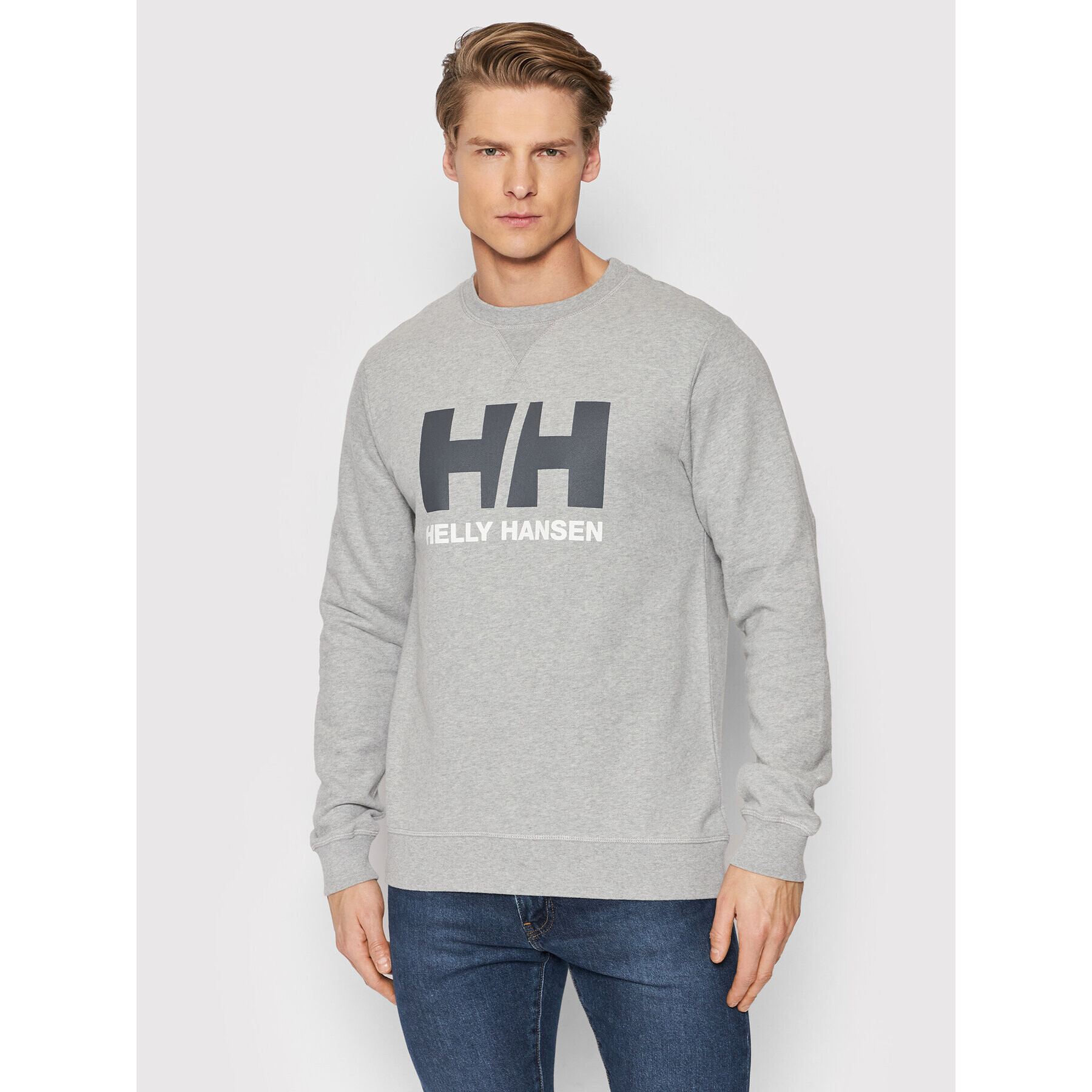 Helly Hansen Mikina Hh Logo Crew 34000 Šedá Regular Fit - Pepit.cz