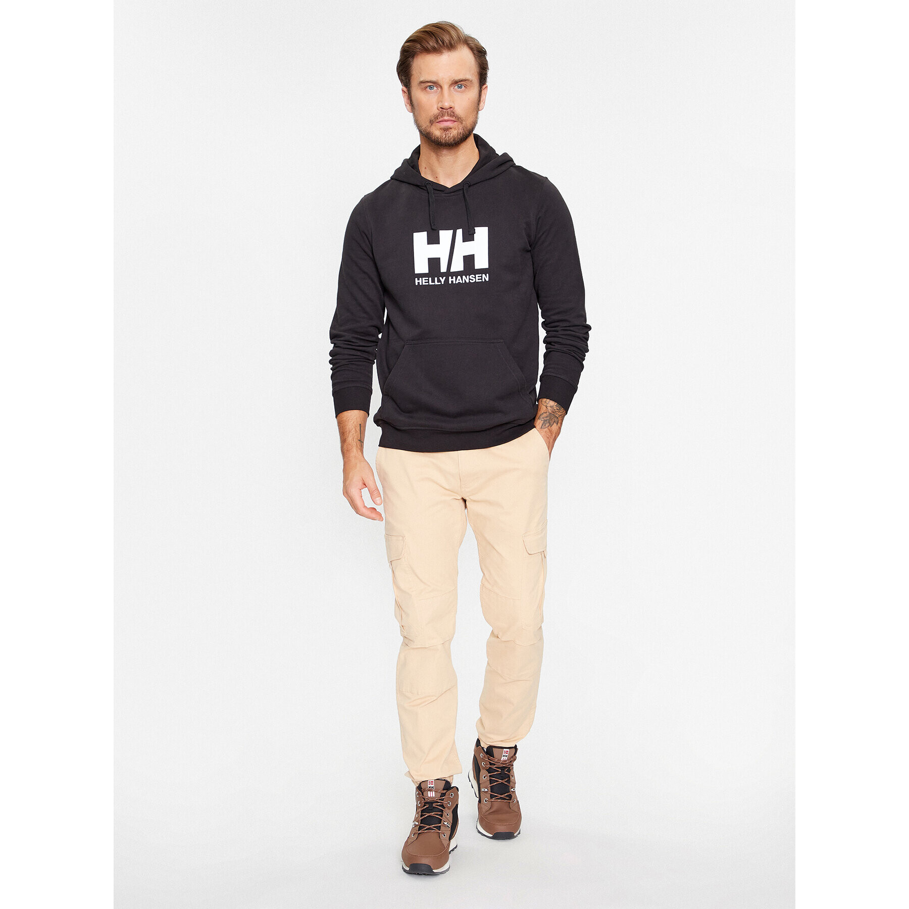 Helly Hansen Mikina Logo 33977 Černá Regular Fit - Pepit.cz