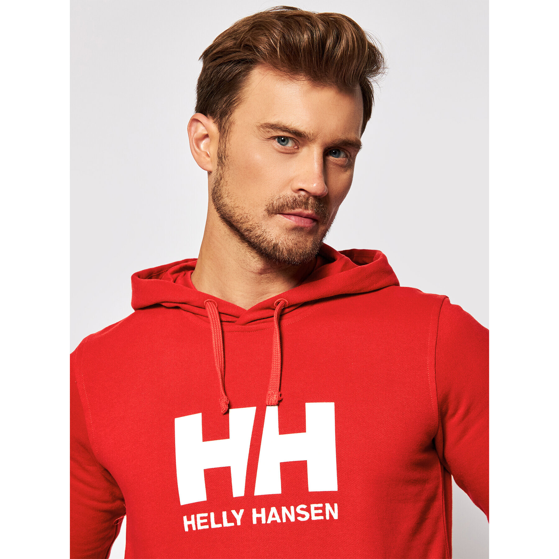 Helly Hansen Mikina Logo 33977 Červená Regular Fit - Pepit.cz