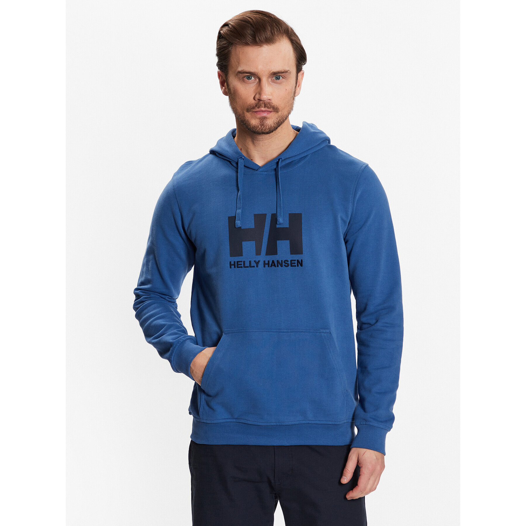 Helly Hansen Mikina Logo 33977 Modrá Regular Fit - Pepit.cz