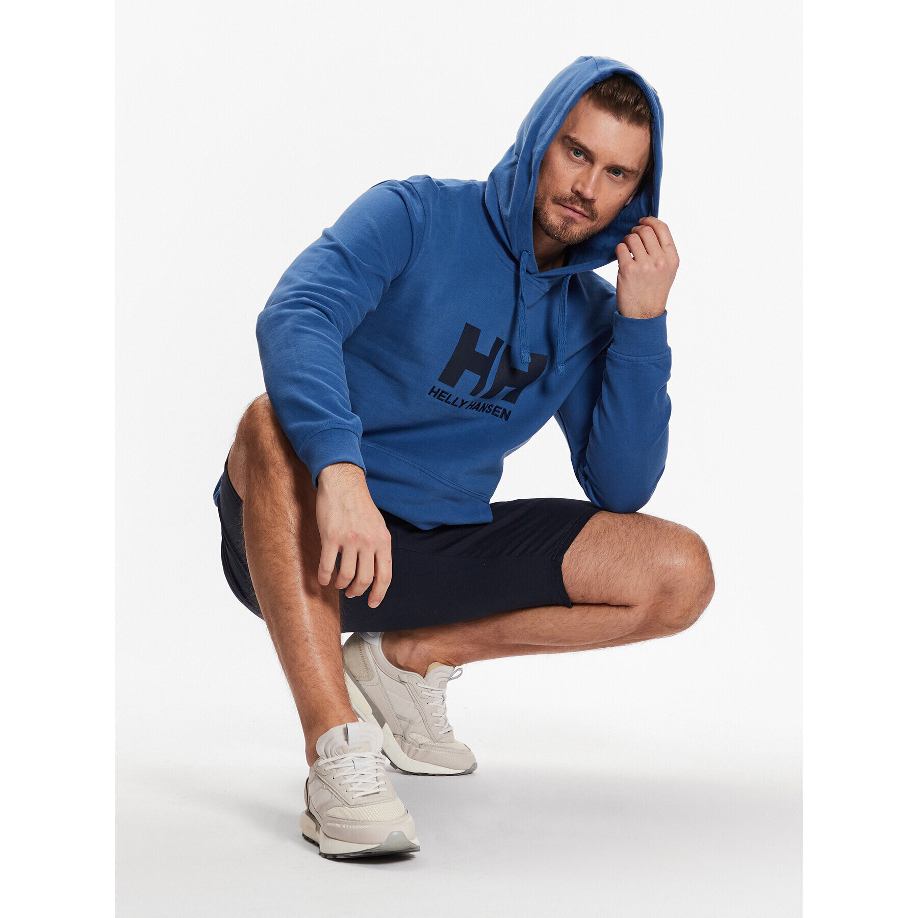 Helly Hansen Mikina Logo 33977 Modrá Regular Fit - Pepit.cz