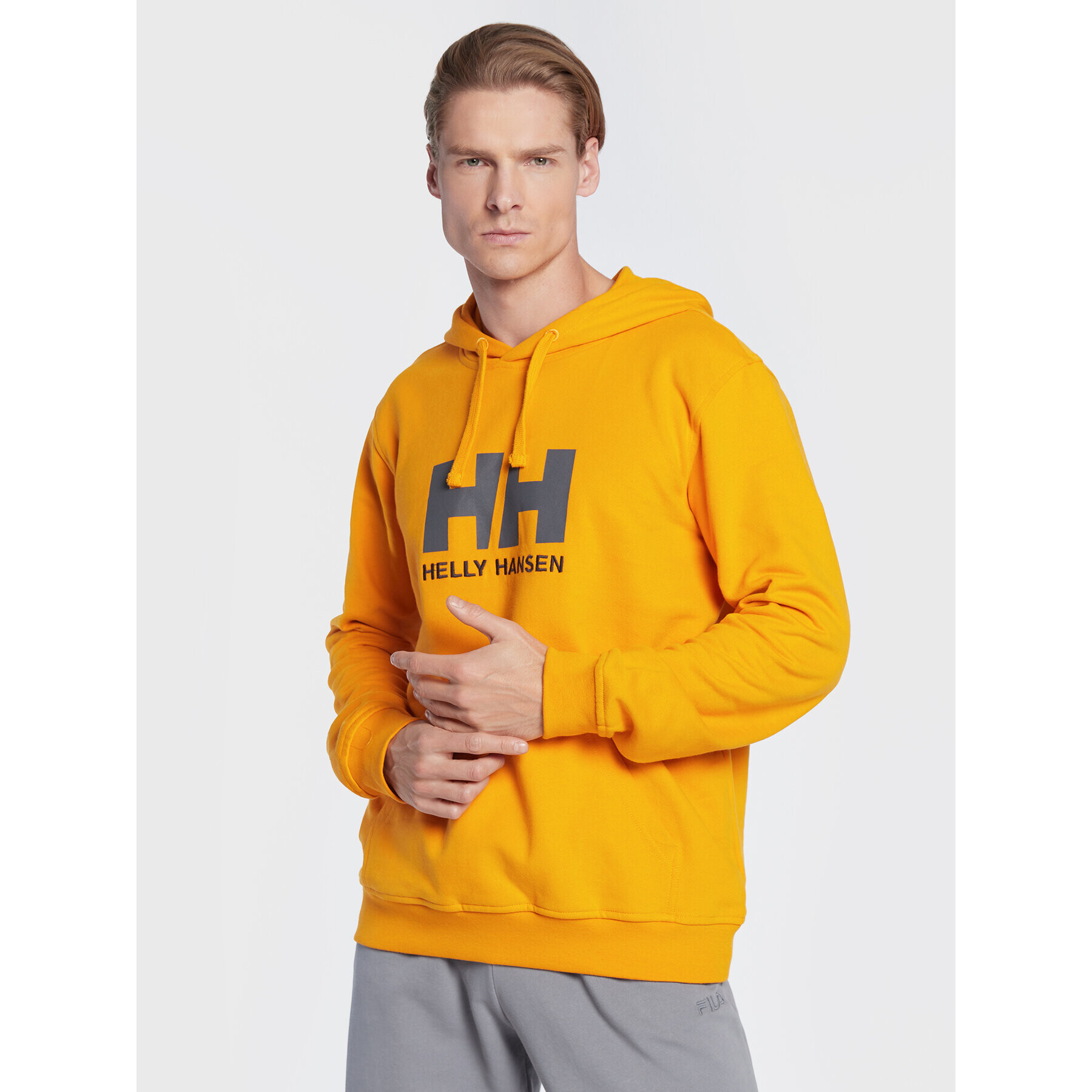 Helly Hansen Mikina Logo 33977 Žlutá Regular Fit - Pepit.cz