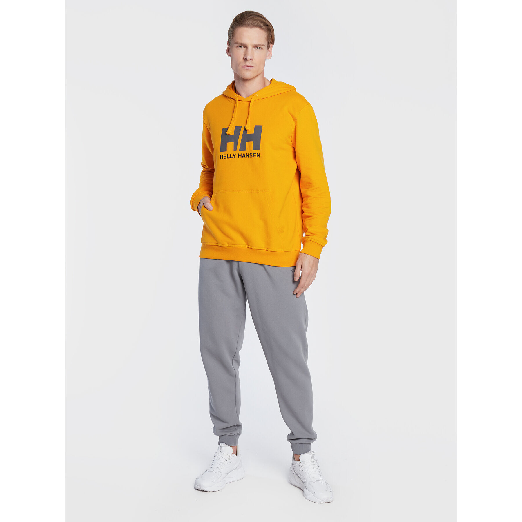 Helly Hansen Mikina Logo 33977 Žlutá Regular Fit - Pepit.cz