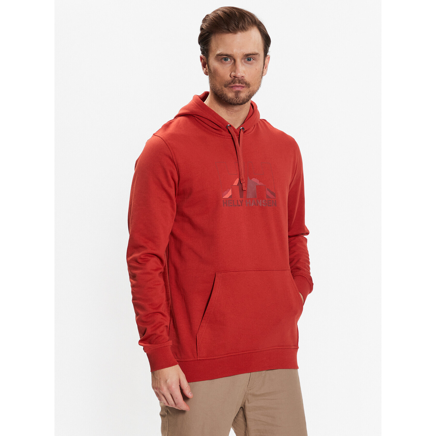 Helly Hansen Mikina Nord Graphic 62975 Oranžová Regular Fit - Pepit.cz