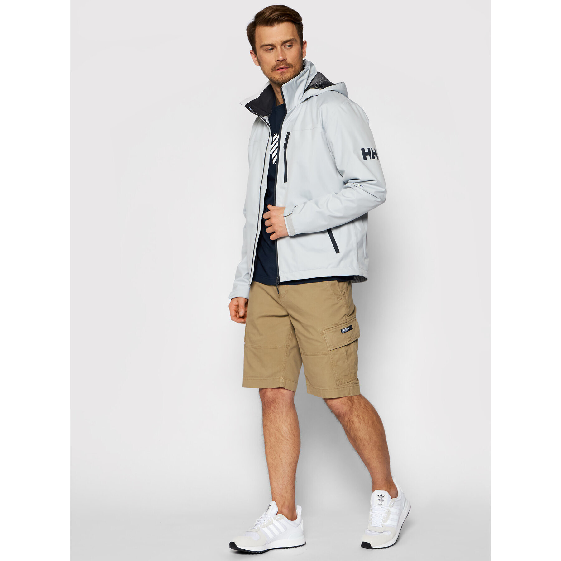 Helly Hansen Námořnická bunda Crew 33875 Šedá Regular Fit - Pepit.cz