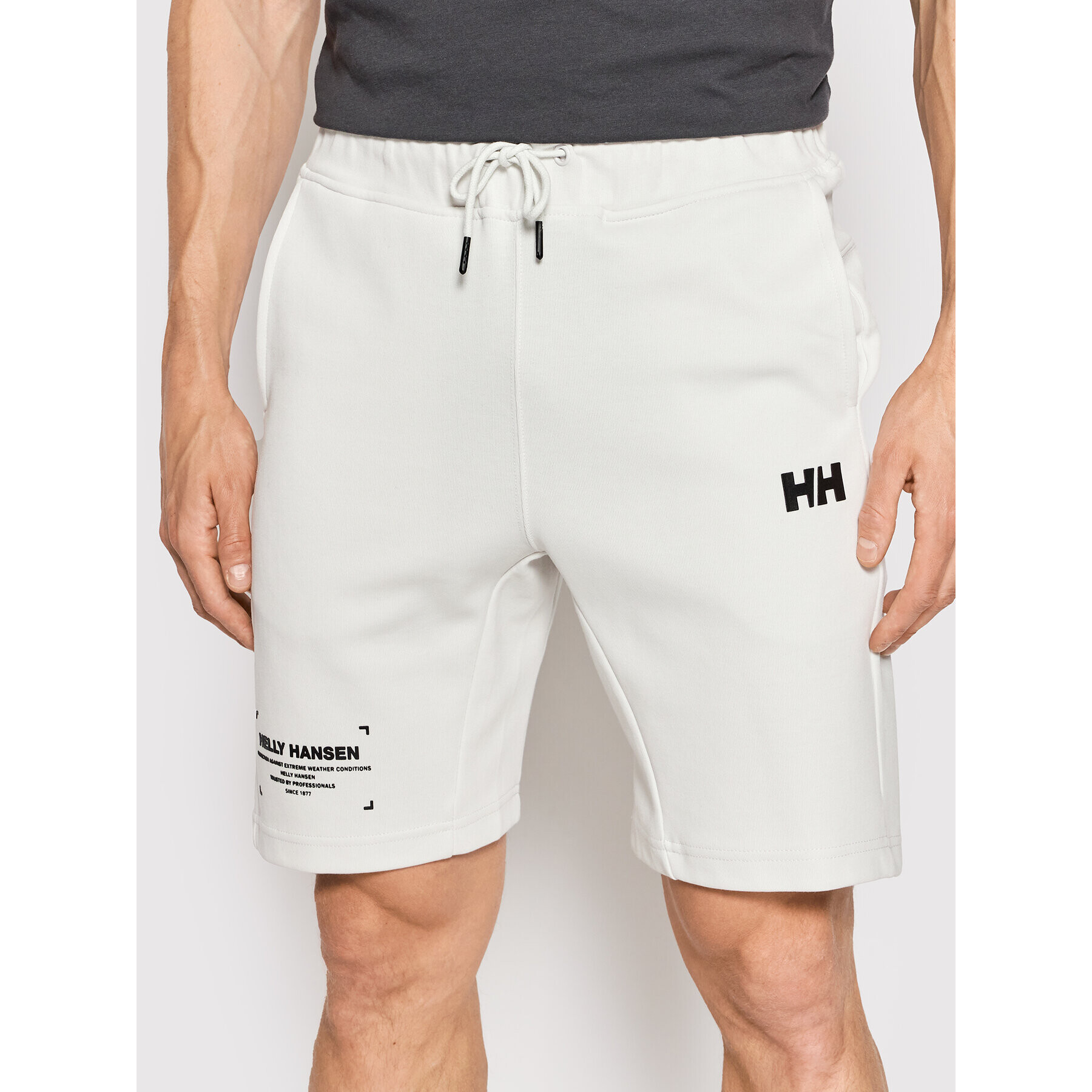 Helly Hansen Sportovní kraťasy Move Sweat 53710 Bílá Regular Fit - Pepit.cz