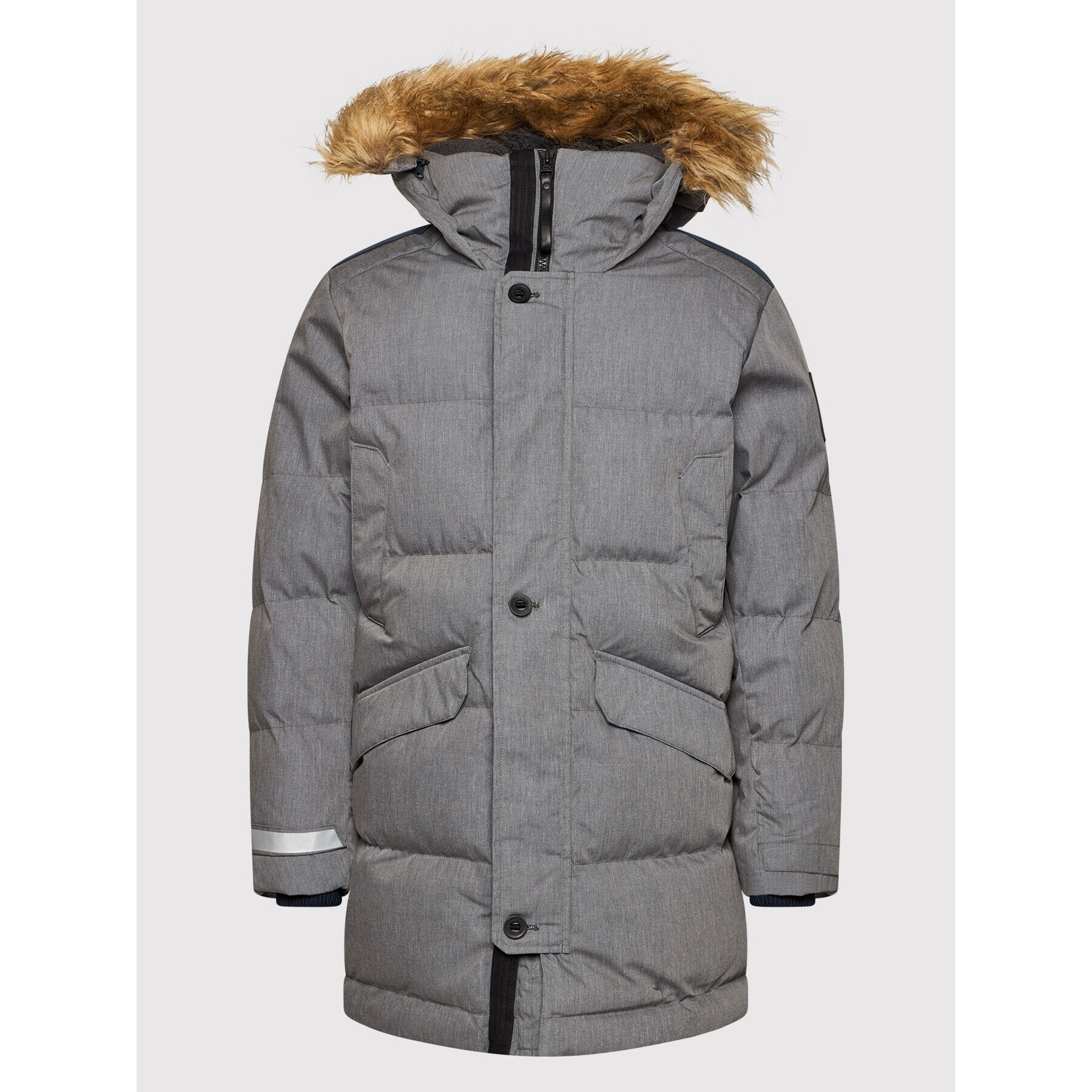 Helly Hansen Vatovaná bunda Barents 53167 Šedá Regular Fit - Pepit.cz