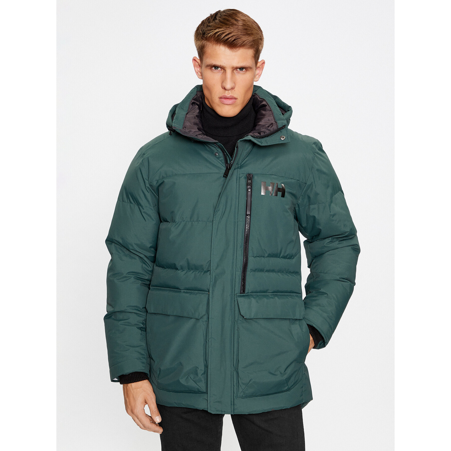 Helly Hansen Vatovaná bunda Tromsoe 53074 Zelená Regular Fit - Pepit.cz