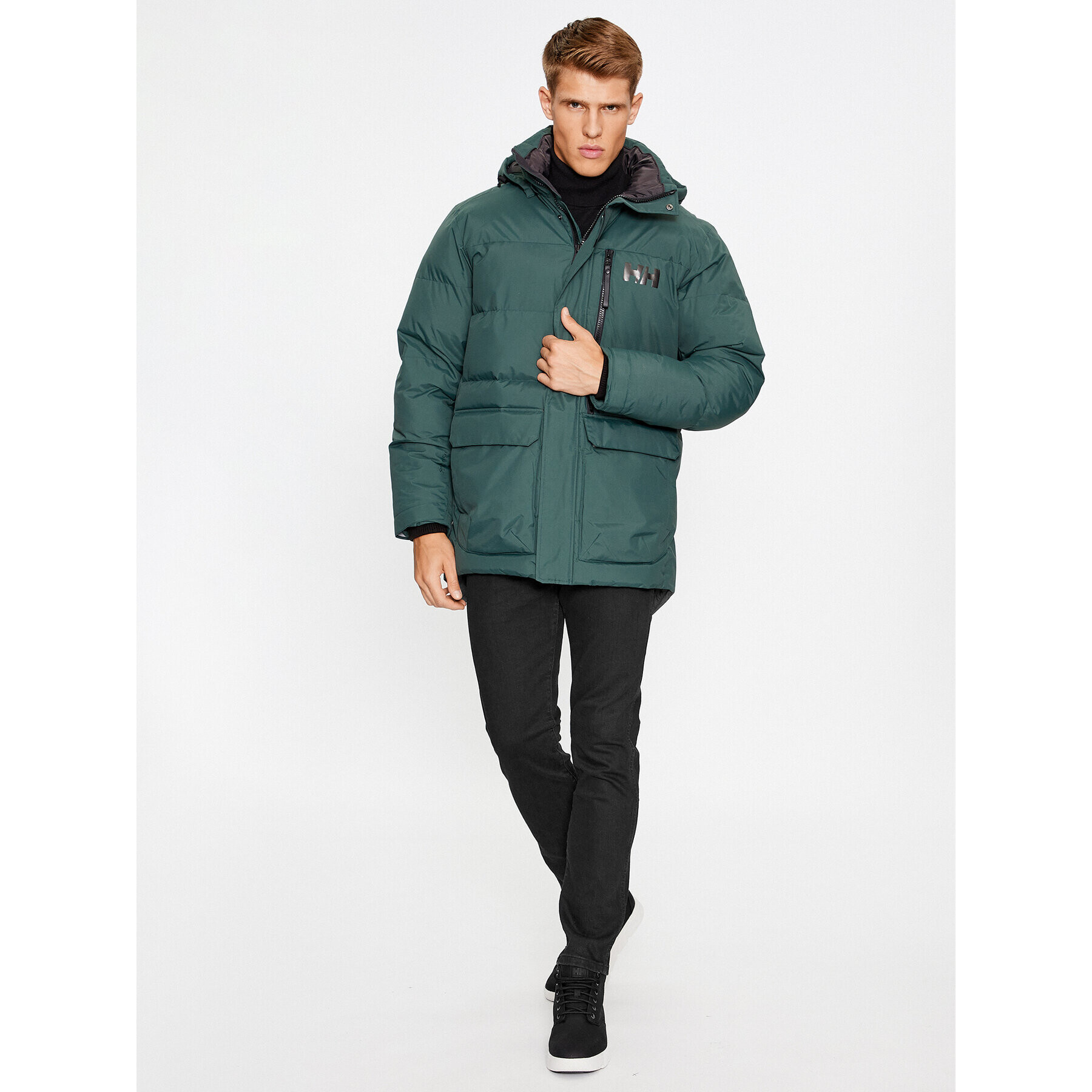 Helly Hansen Vatovaná bunda Tromsoe 53074 Zelená Regular Fit - Pepit.cz