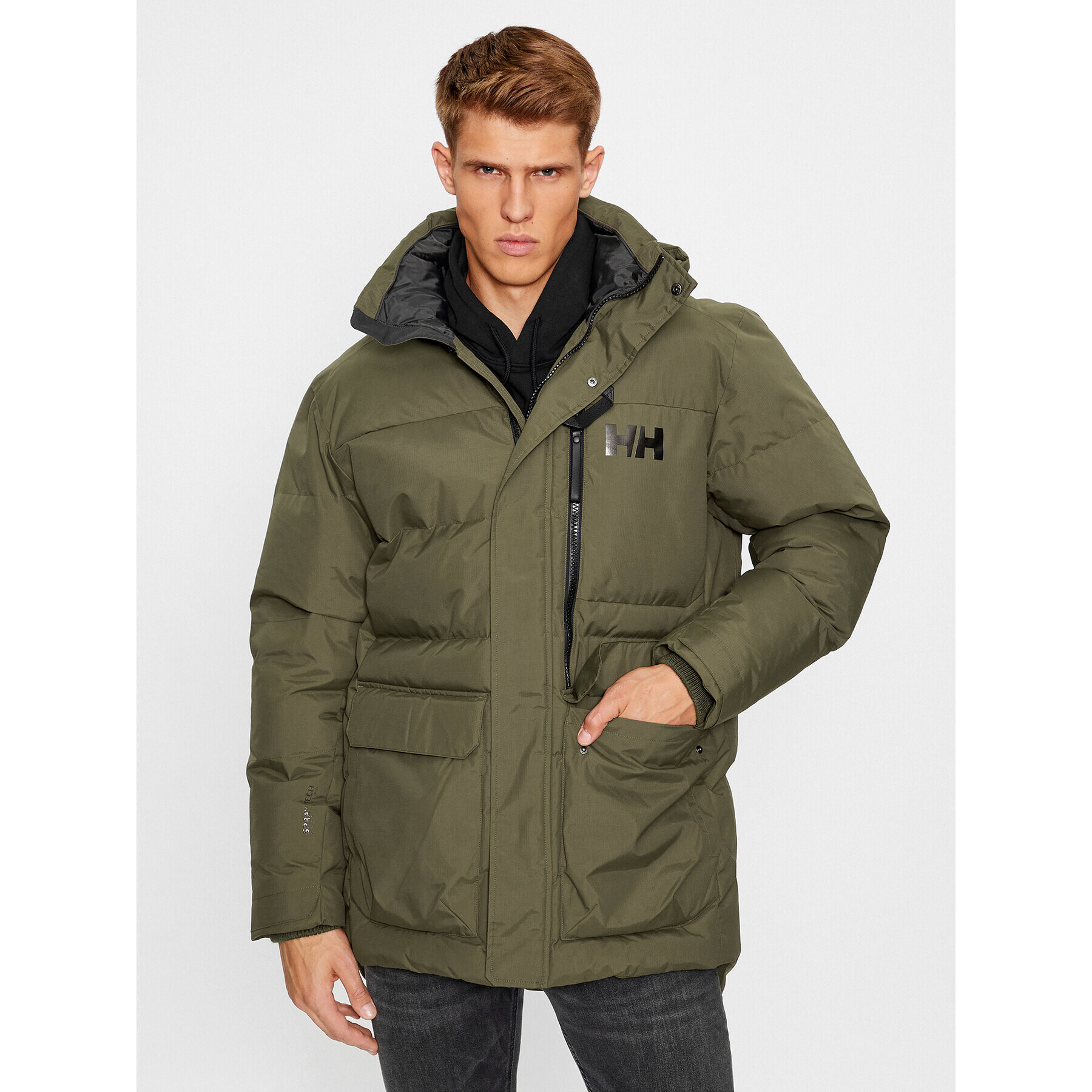 Helly Hansen Vatovaná bunda Tromsoe 53074 Zelená Regular Fit - Pepit.cz