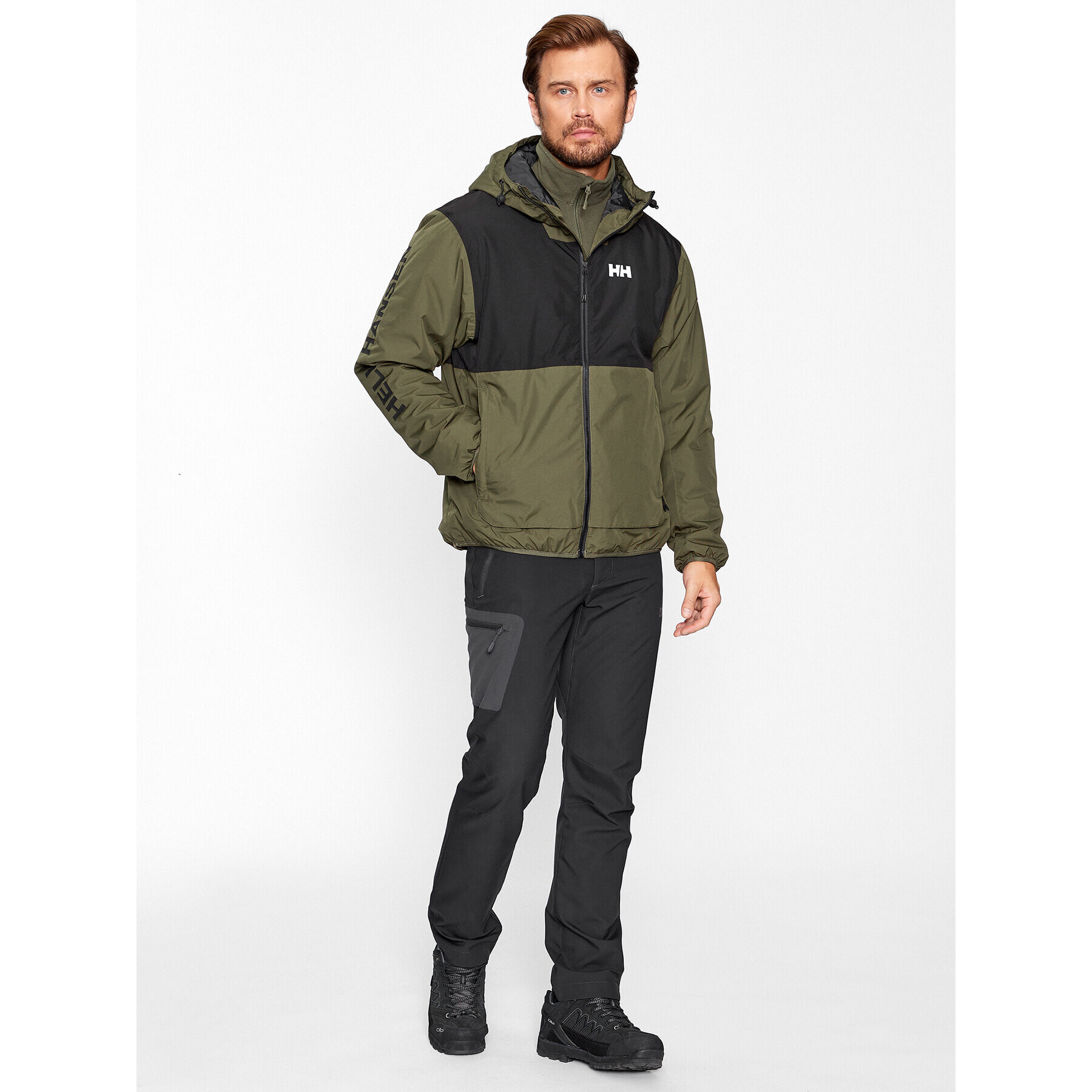 Helly Hansen Větrovka Ervik Ins 53983 Khaki Regular Fit - Pepit.cz