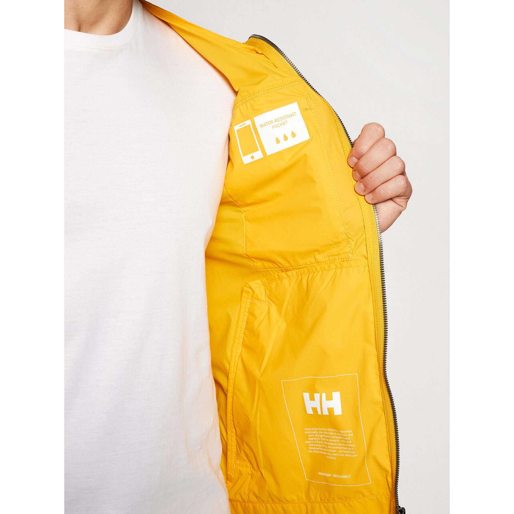 Helly Hansen Větrovka Mutsu 53261 Žlutá Regular Fit - Pepit.cz