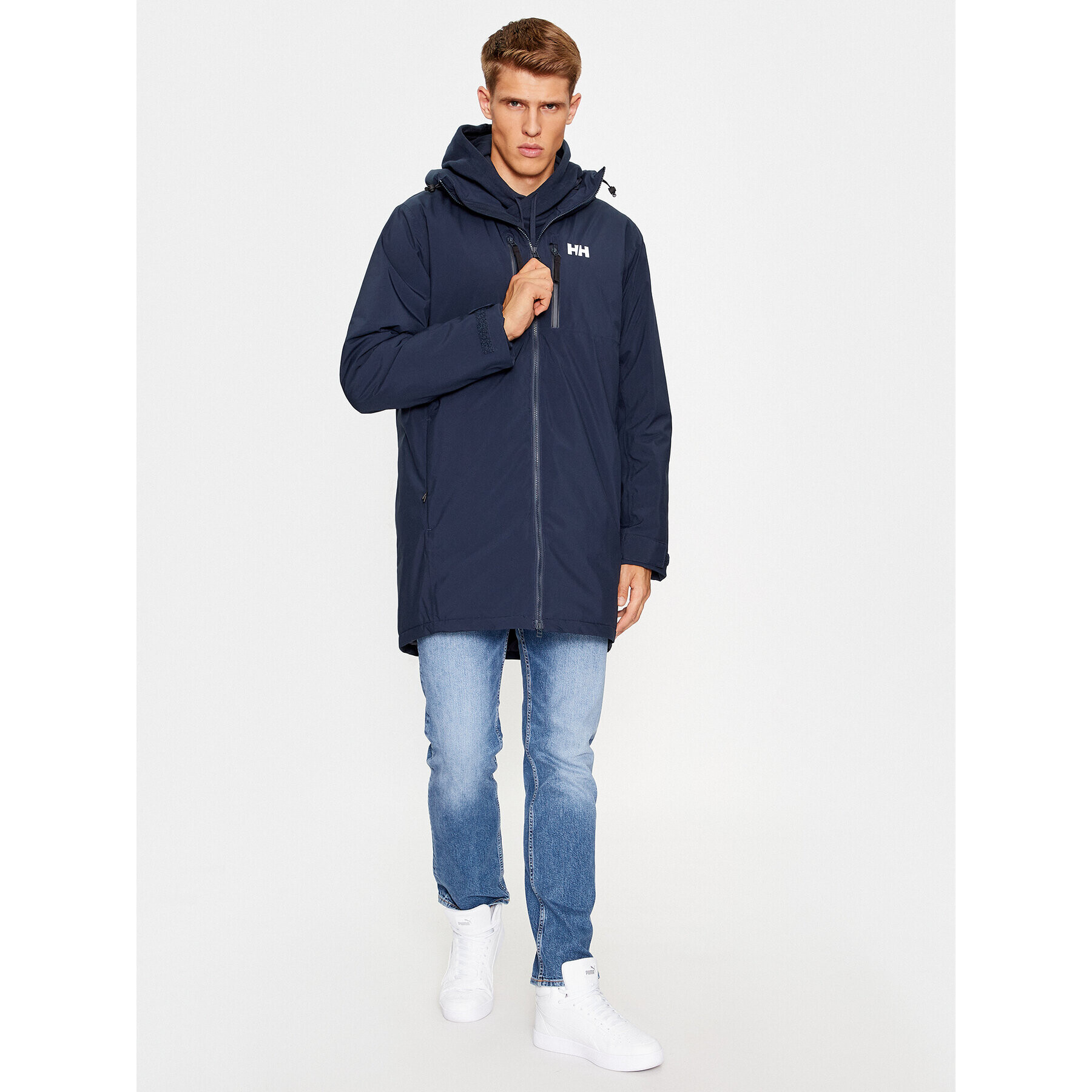 Helly Hansen Větrovka Rain Parka 54002 Tmavomodrá Regular Fit - Pepit.cz