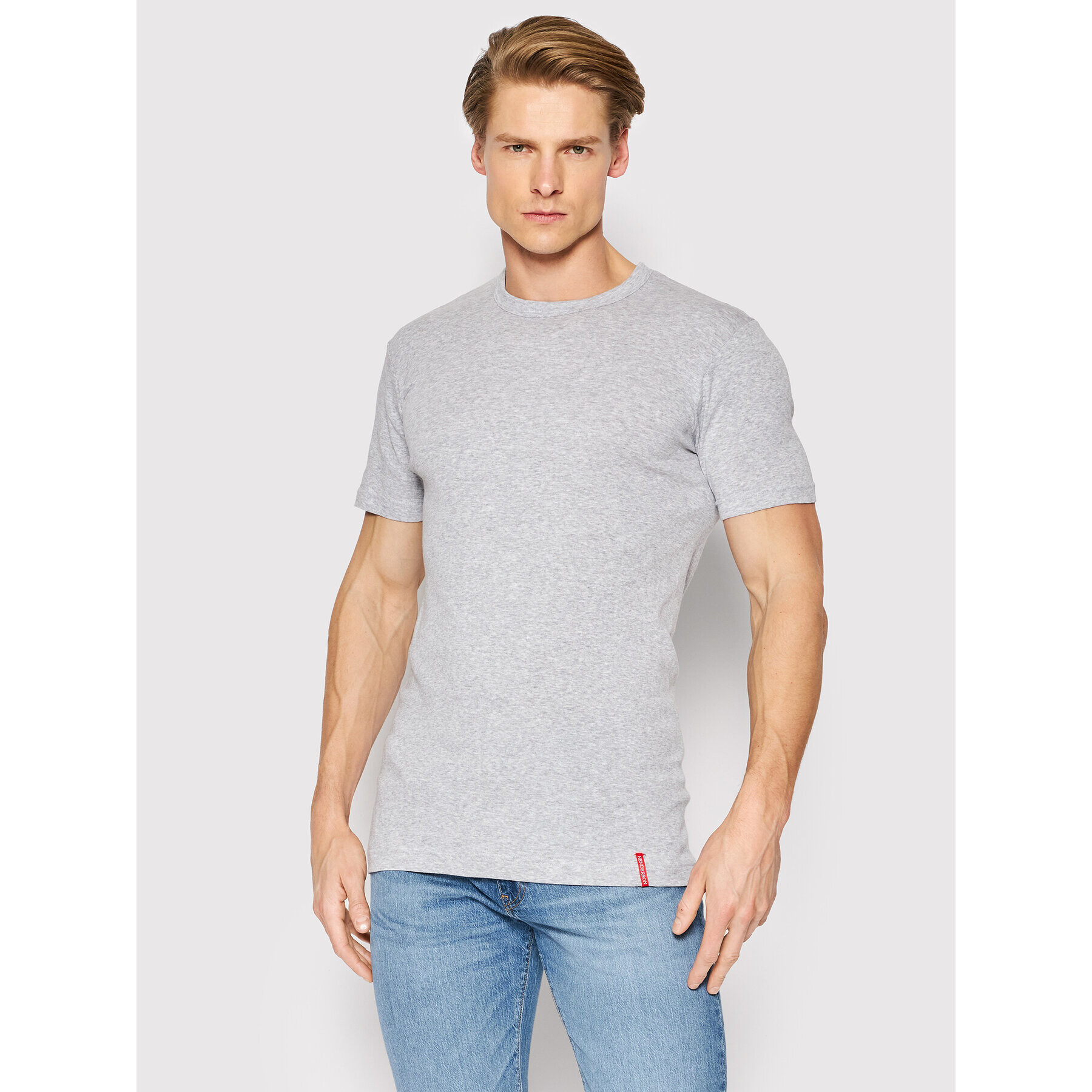 Henderson T-Shirt 1495 Šedá Regular Fit - Pepit.cz