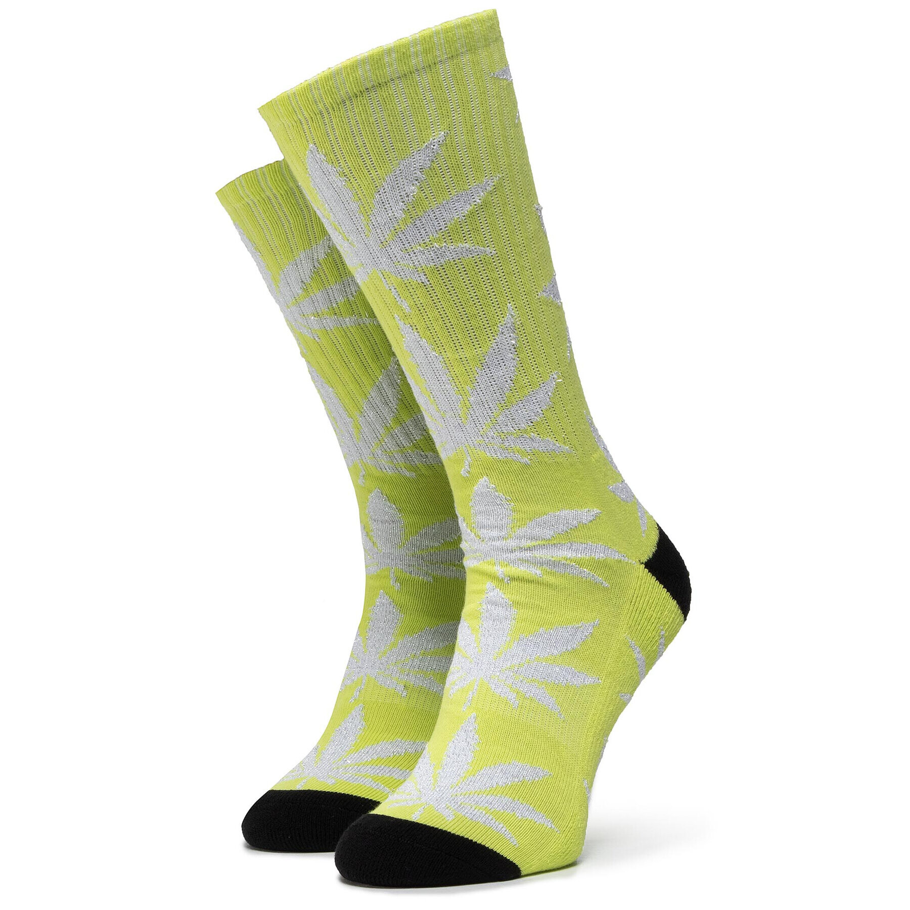 HUF Dámské klasické ponožky Plantlife Metallic Leaves Sock SK00447 r.OS Zelená - Pepit.cz