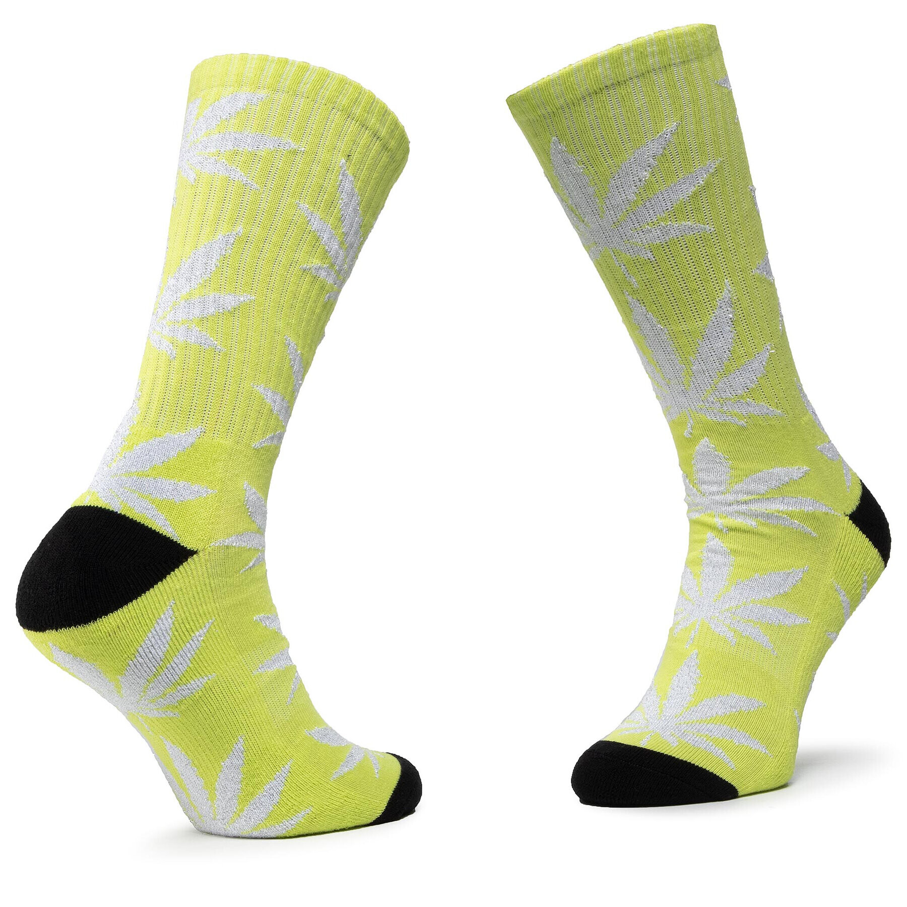 HUF Dámské klasické ponožky Plantlife Metallic Leaves Sock SK00447 r.OS Zelená - Pepit.cz