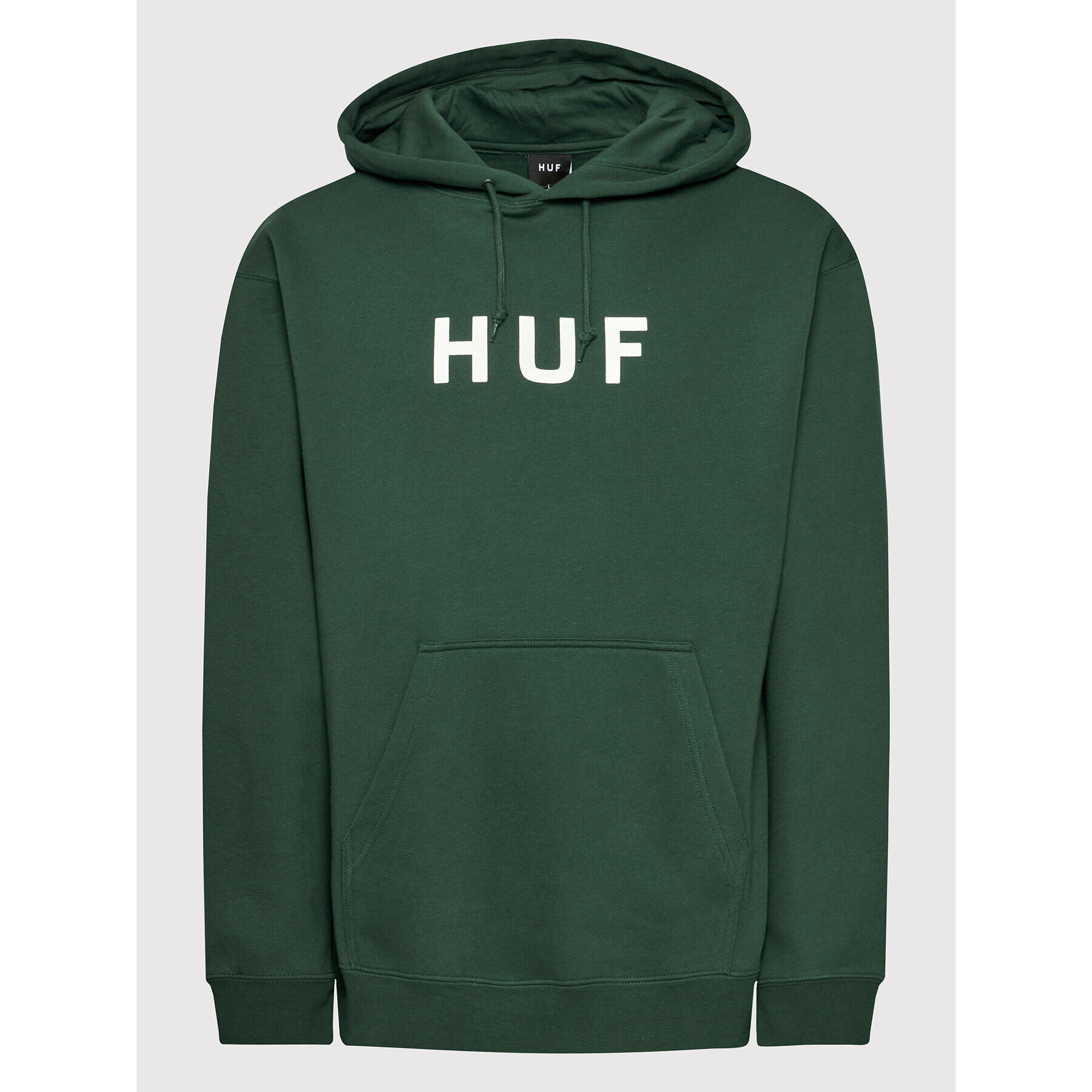 HUF Mikina Essentials Og Logo PF00490 Zelená Regular Fit - Pepit.cz