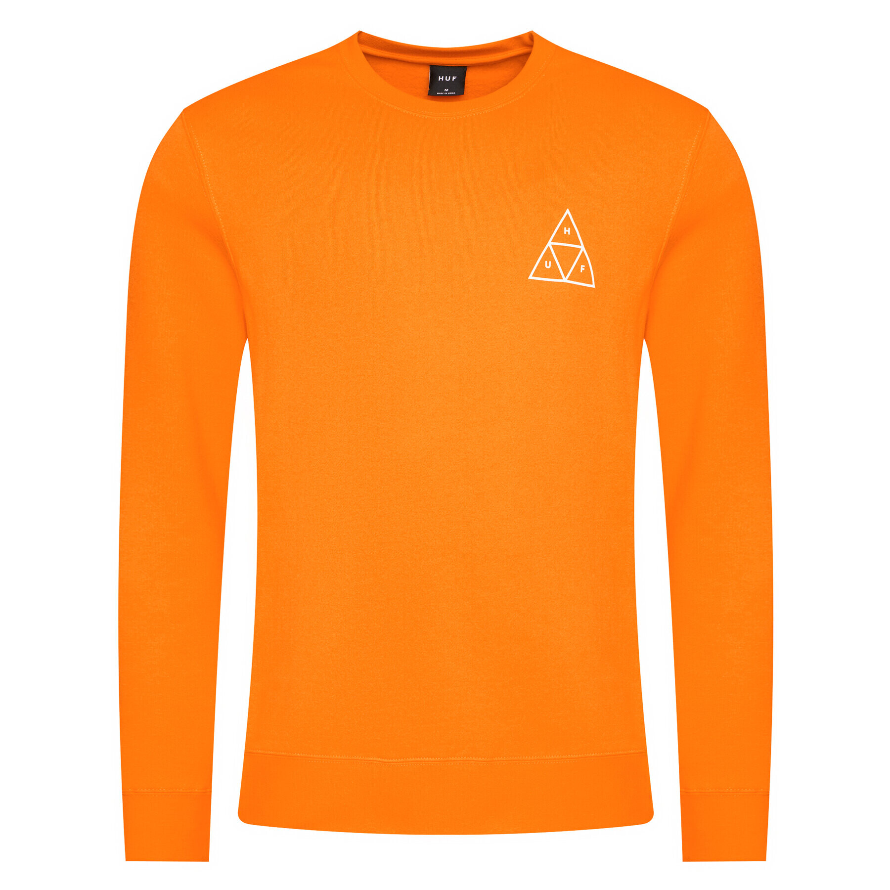 HUF Mikina Essentials PF00101 Oranžová Regular Fit - Pepit.cz