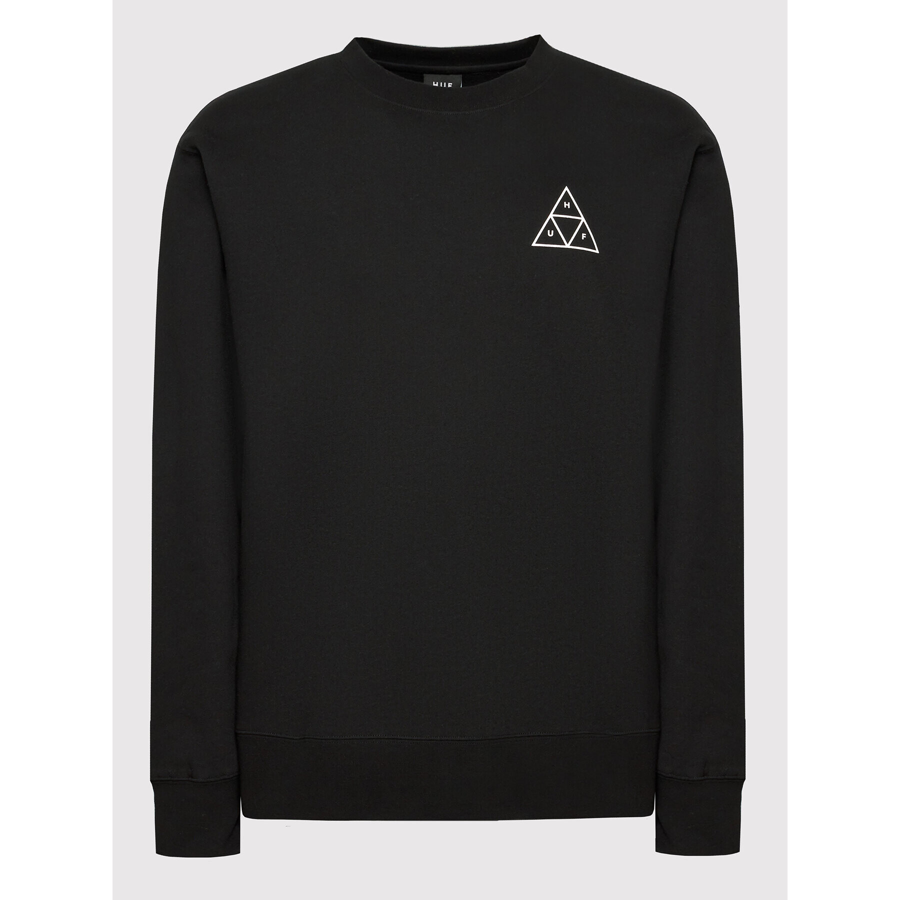 HUF Mikina Essentials Triple Triangle PF00492 Černá Regular Fit - Pepit.cz