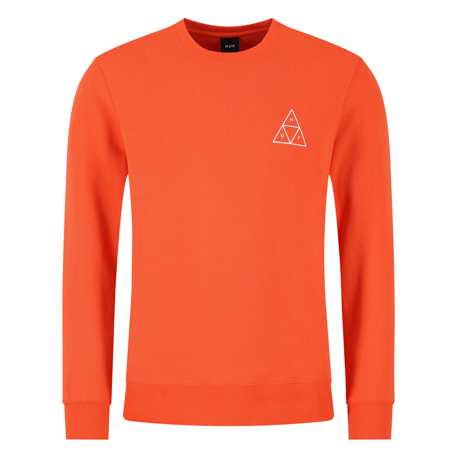 HUF Mikina Essentials TT Crew PF00101 Oranžová Regular Fit - Pepit.cz