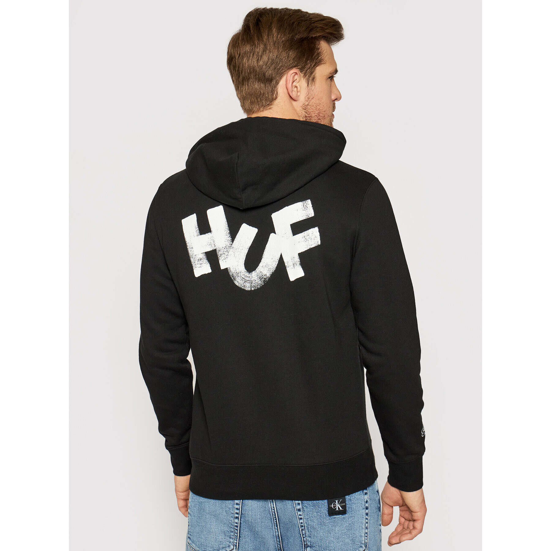 HUF Mikina HAZE Brush PF00369 Černá Regular Fit - Pepit.cz