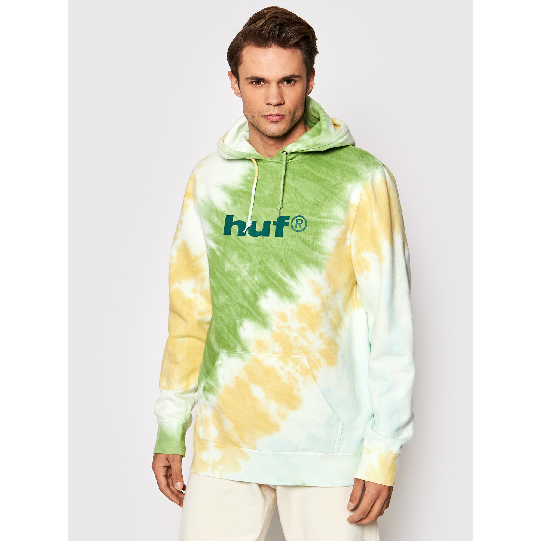 HUF Mikina Lo-Fi Tiedye PF00393 Barevná Regular Fit - Pepit.cz