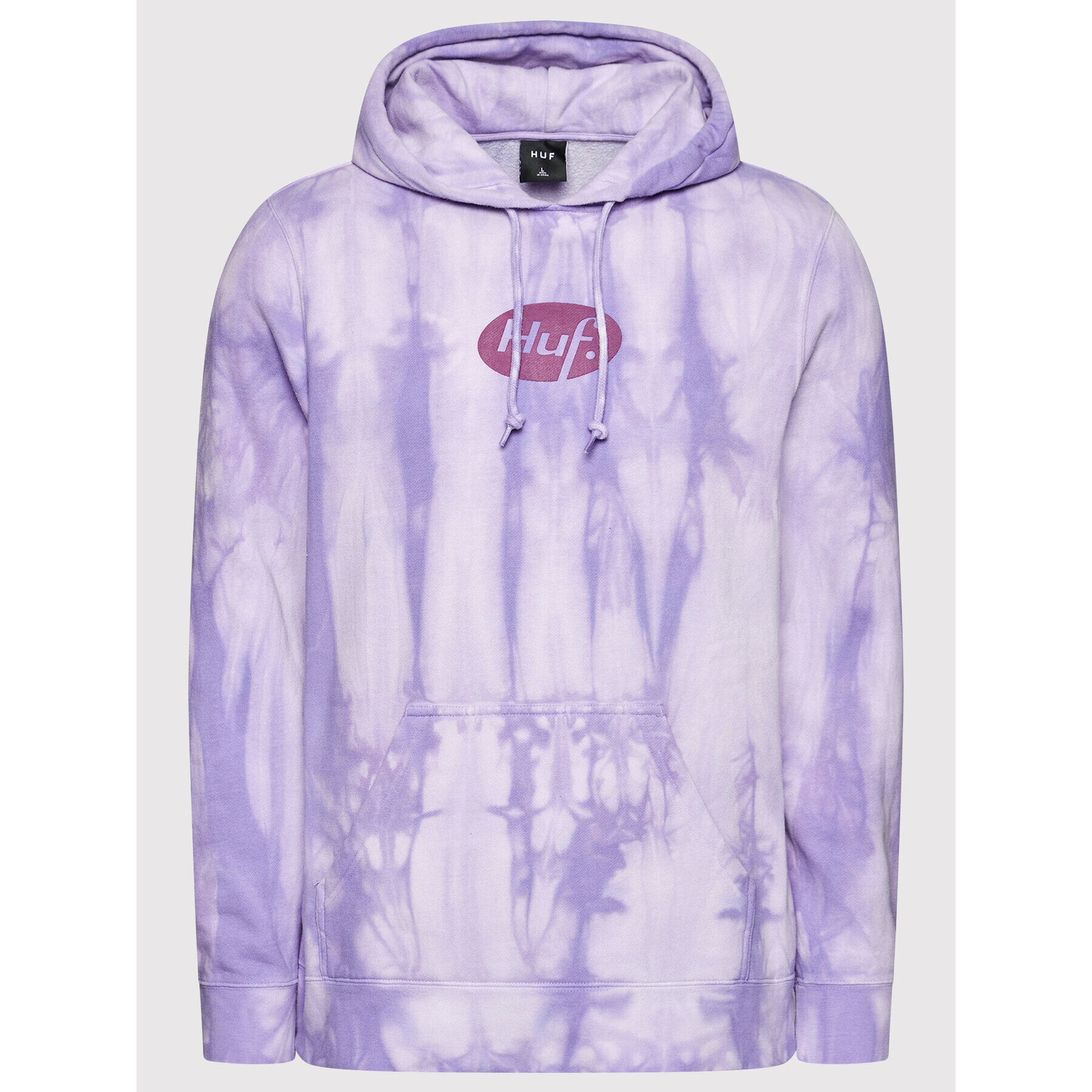 HUF Mikina Relax Tiedye PF00345 Fialová Regular Fit - Pepit.cz