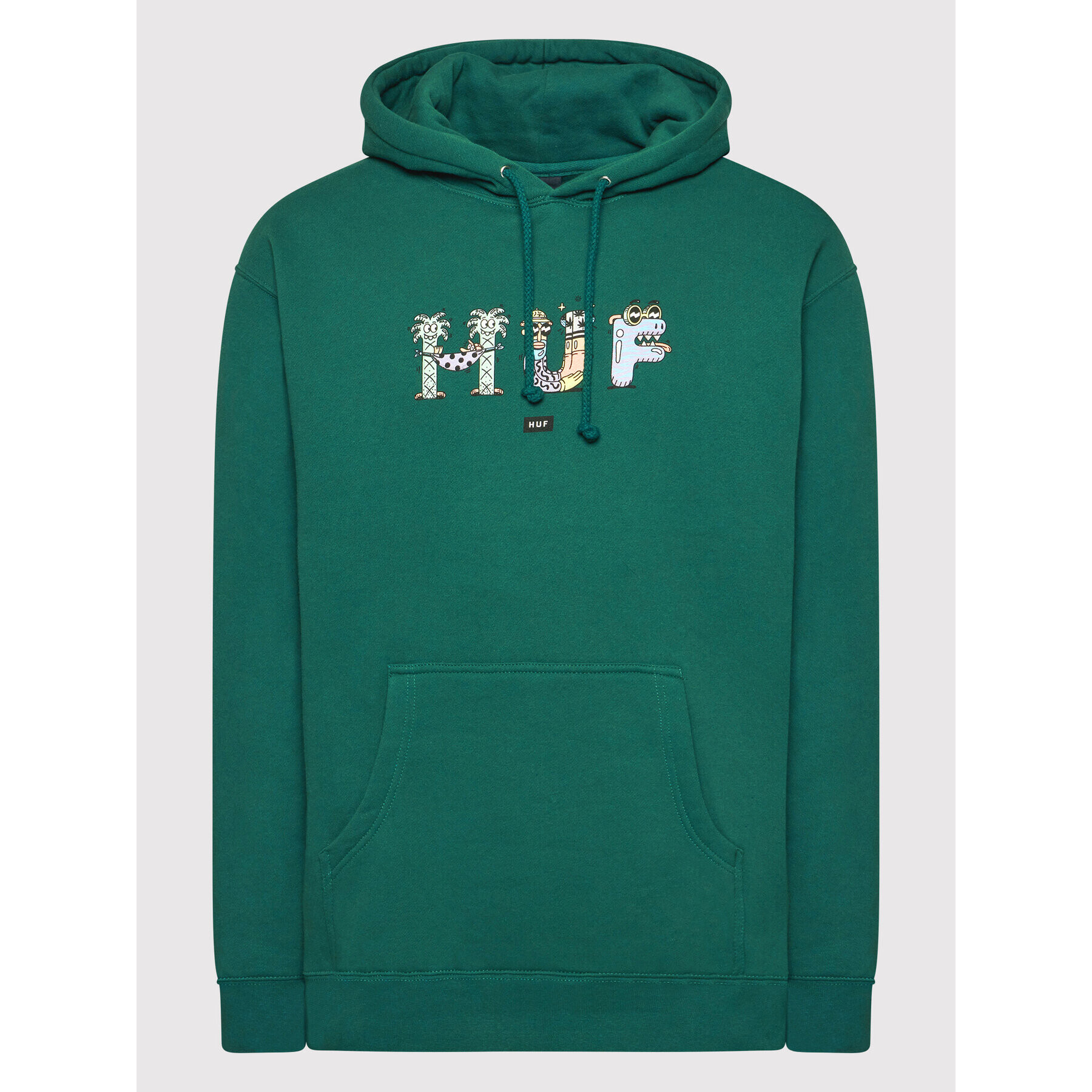 HUF Mikina Steven Harrington PF00476 Zelená Regular Fit - Pepit.cz