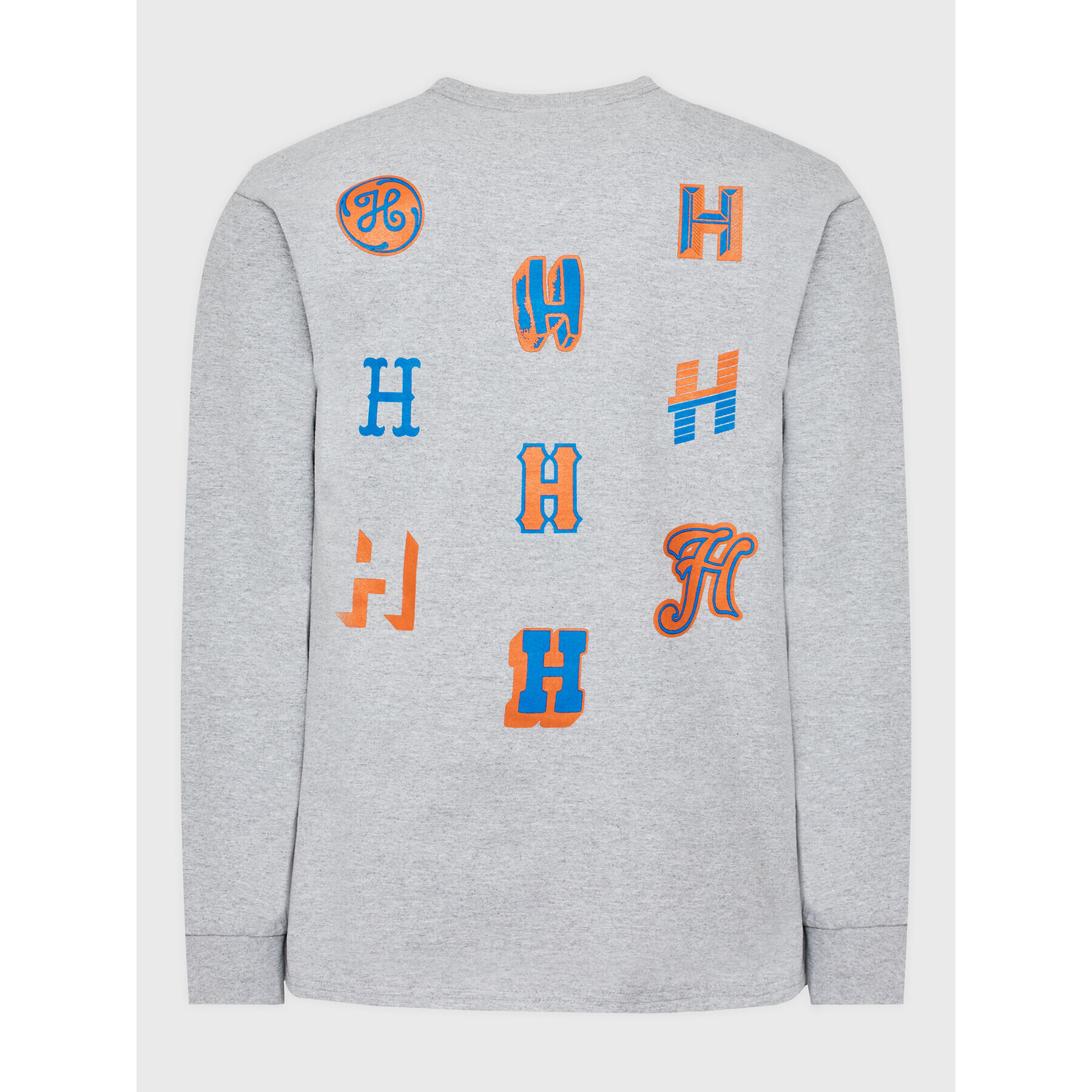 HUF S dlouhým rukávem Allstar Team TS01812 Šedá Regular Fit - Pepit.cz