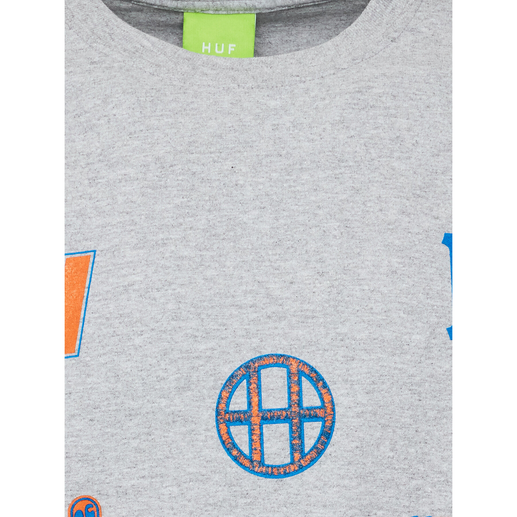 HUF S dlouhým rukávem Allstar Team TS01812 Šedá Regular Fit - Pepit.cz