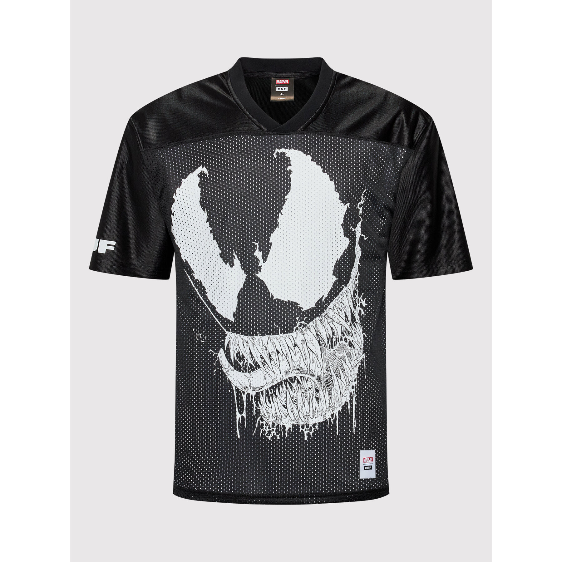 HUF T-Shirt MARVEL Venom Football KN00413 Černá Regular Fit - Pepit.cz